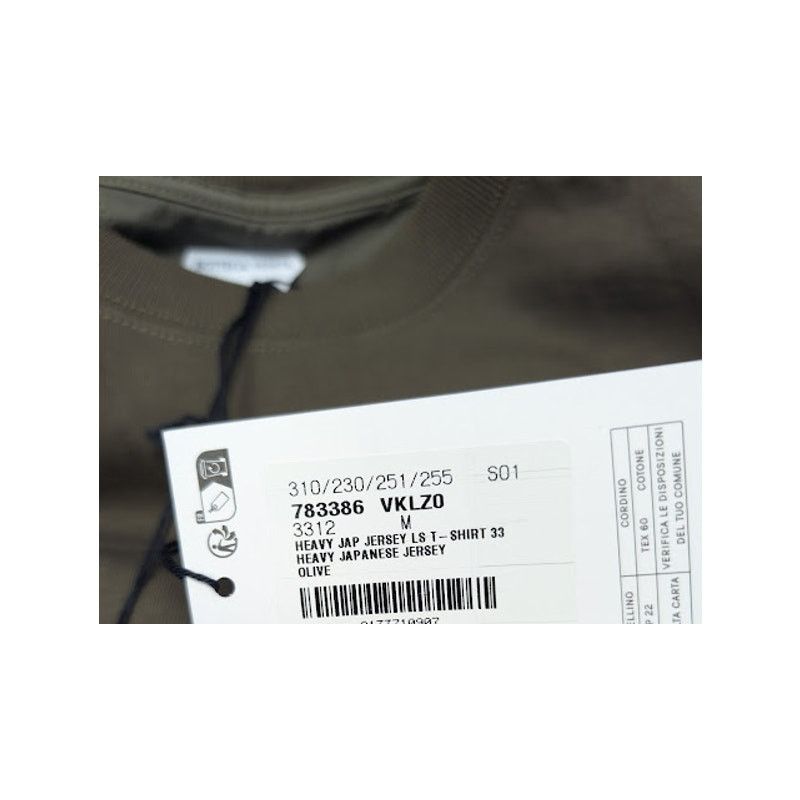 Bottega Veneta o1rshd1 Heavy Japanese Jersey Long Sleeve T-Shirt in Olive Size US M / EU 48-50 / 2 - 23 Thumbnail