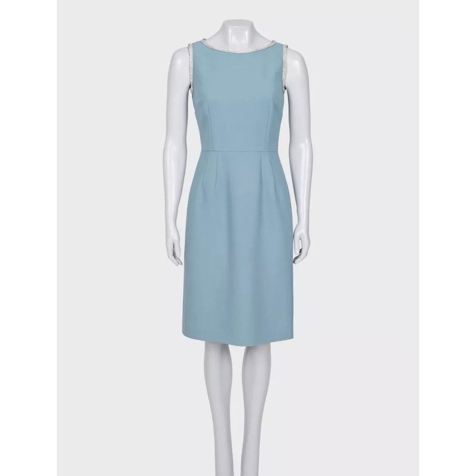 Dolce & Gabbana Crystal-Embellished Wool Fitted Dress Sz.40 -  www.rajagirimanappuram.com