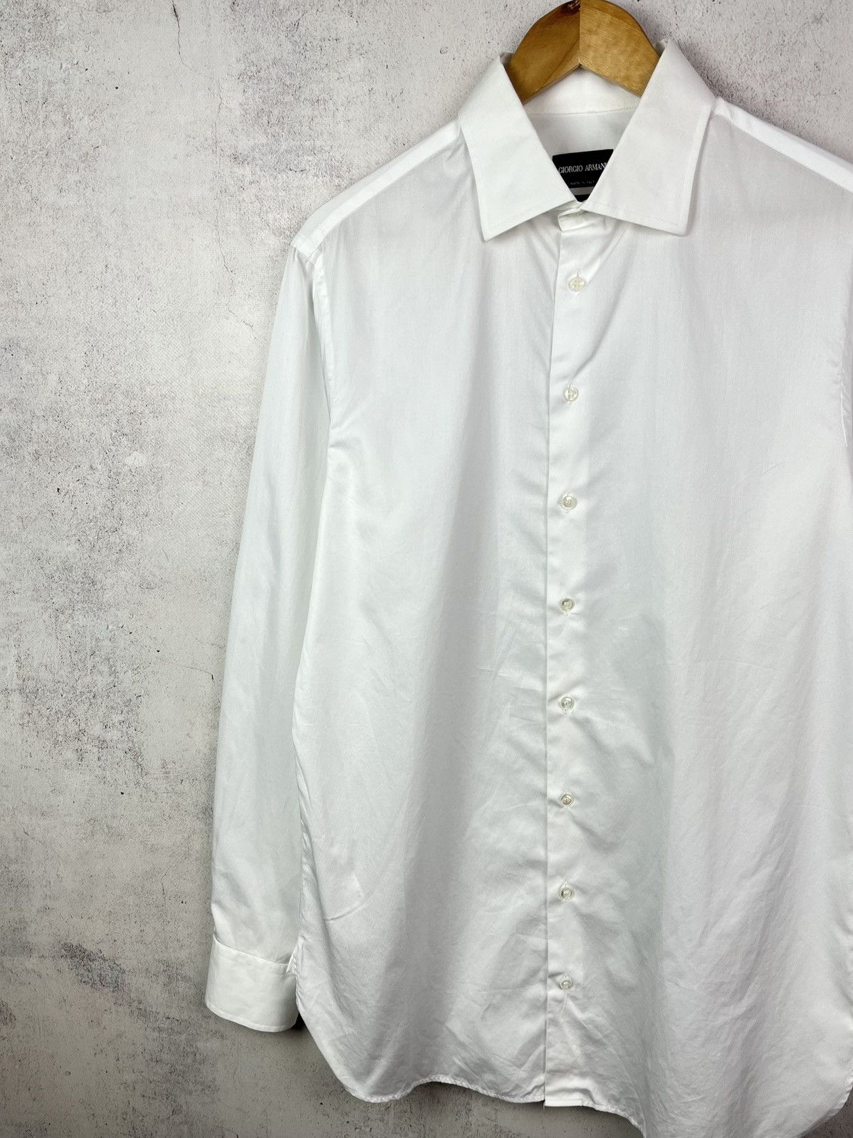 Giorgio Armani Luxury Giorgio Armani Classic Button Ups Shirt Italy Rare Size US M / EU 48-50 / 2 - 2 Thumbnail