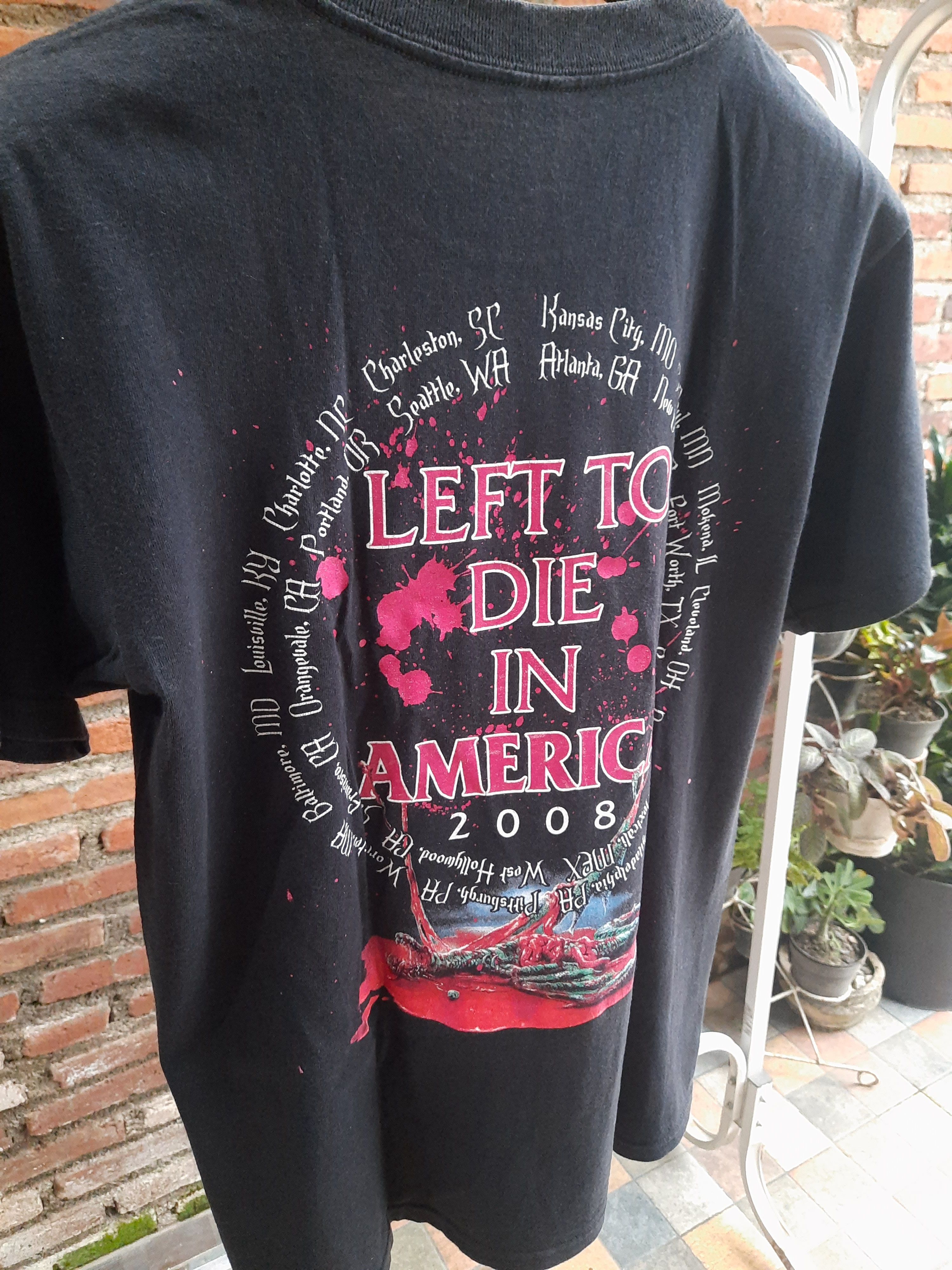 Band Tees × Vintage Vintage Obituary Tour 2008 Live In America Band Tour Tee Size US M / EU 48-50 / 2 - 5 Thumbnail