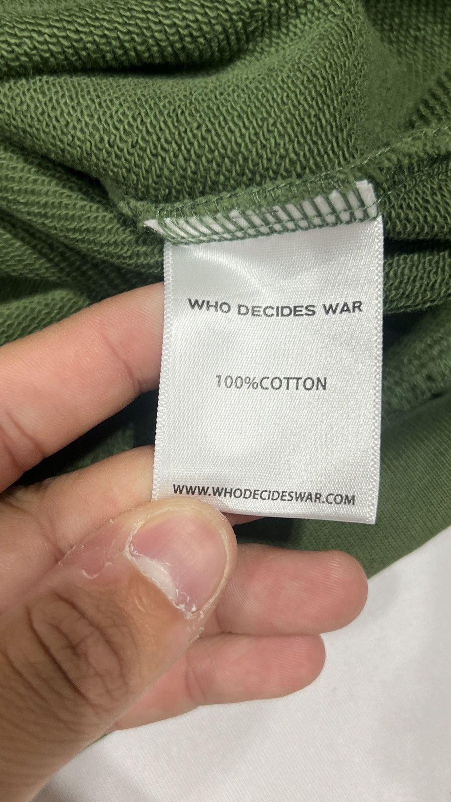 Who Decides War Who Decides War Rhinestone Green Hoodie Size US L / EU 52-54 / 3 - 9 Thumbnail