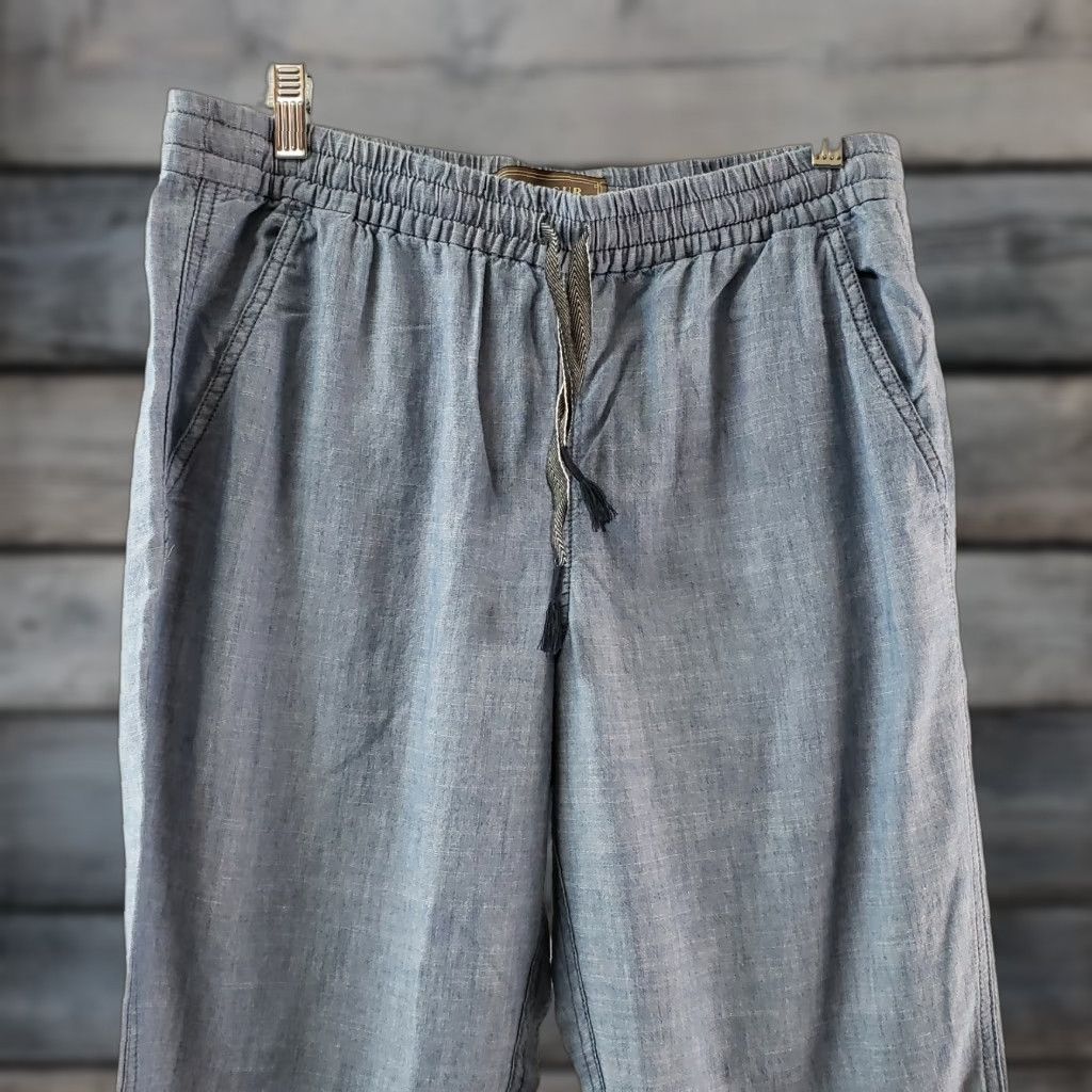 Vintage VINTAGE Point Sur Womens Seaside Pant Chambray 10P Blue Drawstring Mid Rise Jogger Cotton Pants Womens 10P Blue Chambray Seaside Pant Size 32" / US 10 / IT 46 - 1 Thumbnail