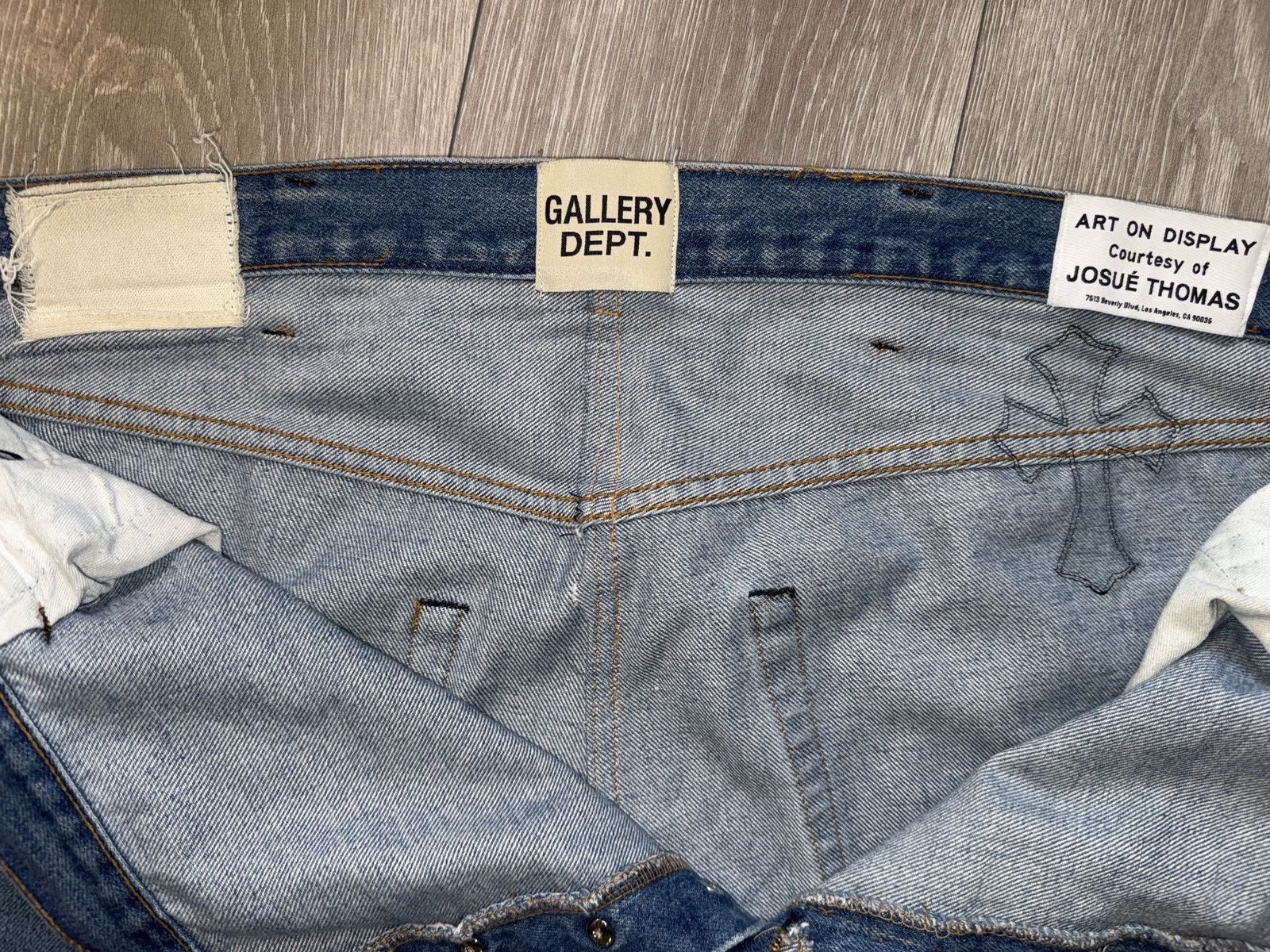 Chrome Hearts × Gallery Dept. 1 Of 1 Chrome Hearts x Gallery Dept Jeans Size US 42 / EU 58 - 20 Thumbnail
