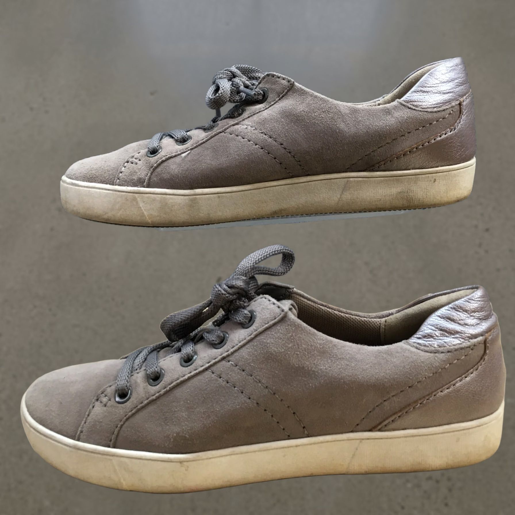 Naturalizer Naturalizer Shoes Womens 8 M Morrison Low Top Sneakers Gray Leather Lace Up Size M / US 6-8 / IT 42-44 - 1 Thumbnail