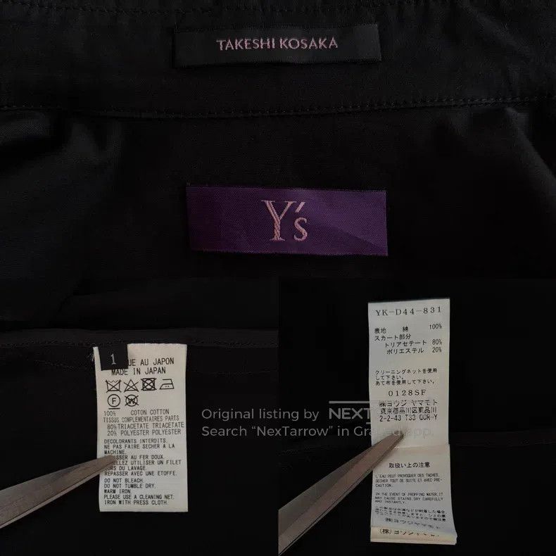 Yohji Yamamoto Yohji Yamamoto size 1 17 AW Tunic Shirt Dress Size S / US 4 / IT 40 - 7 Thumbnail