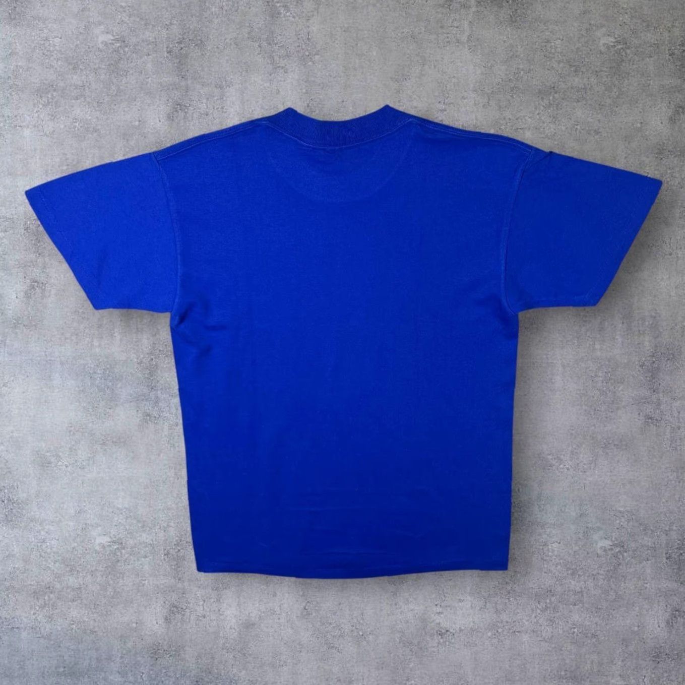 Vintage Vintage Go For The Goal (1996) Oneita T-Shirt Medium Blue Graphic Print Mens Short Sleeve Round Neck United States 1996 Bible School Size US M / EU 48-50 / 2 - 2 Thumbnail