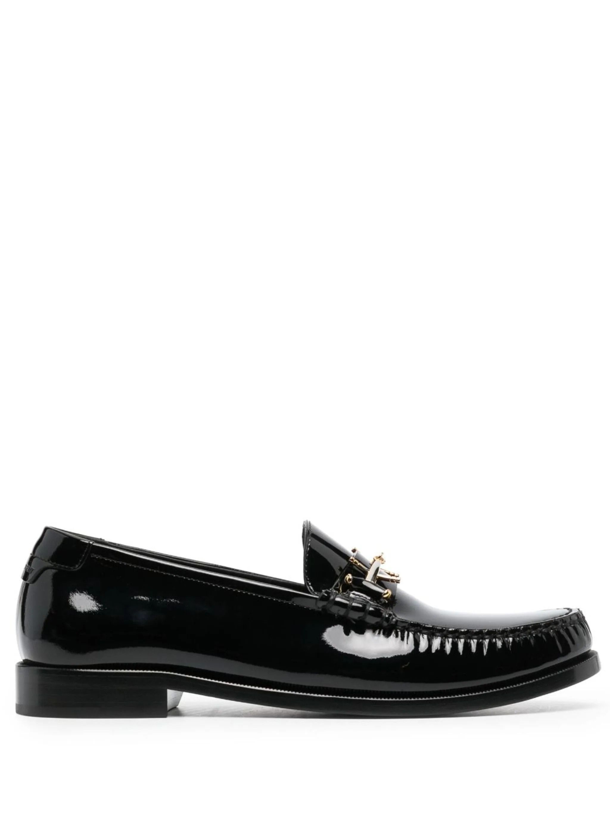 o1s1wg110724 Le Loafer Penny Slippers Patent Leather Black