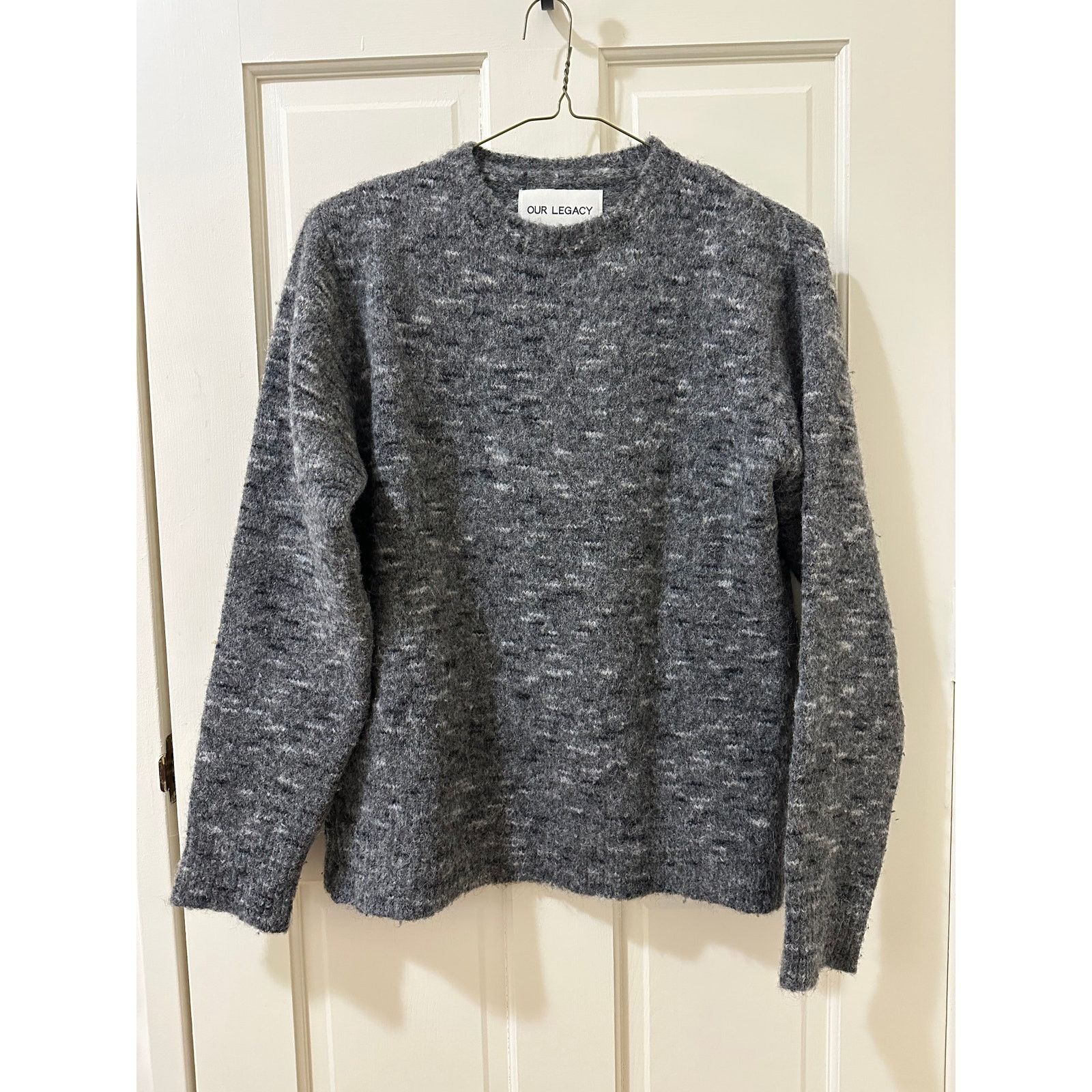 Our Legacy AW15 Mottled Baby Alpaca Sweater Size 48 M