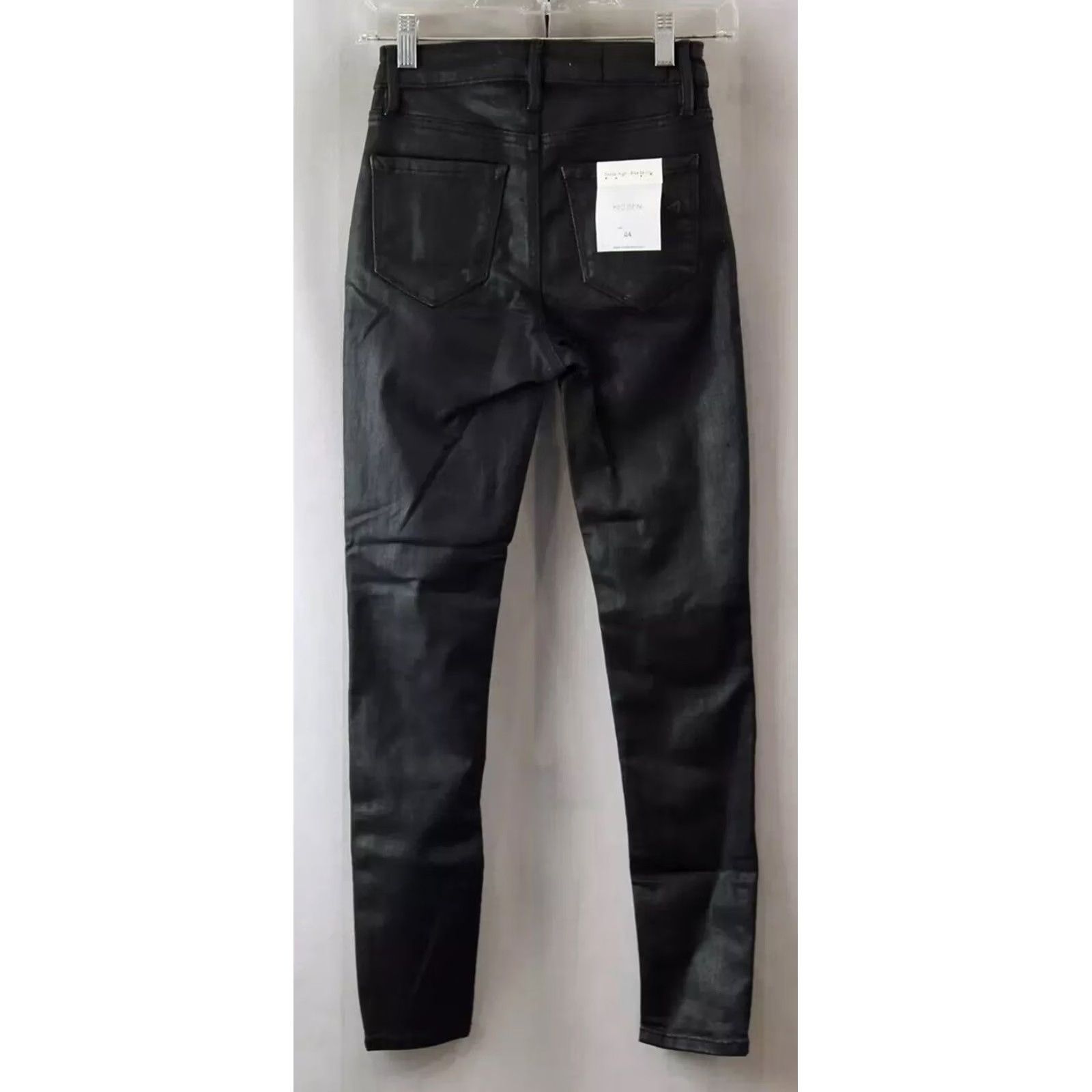 Vintage VINTAGE? (No) Hidden Jeans Taylor High-Rise Black Textured Skinny Pants Size 29 Womens Size 29 Black Skinny Jeans Hidden Womens NWT NEW Size 29" - 2 Thumbnail