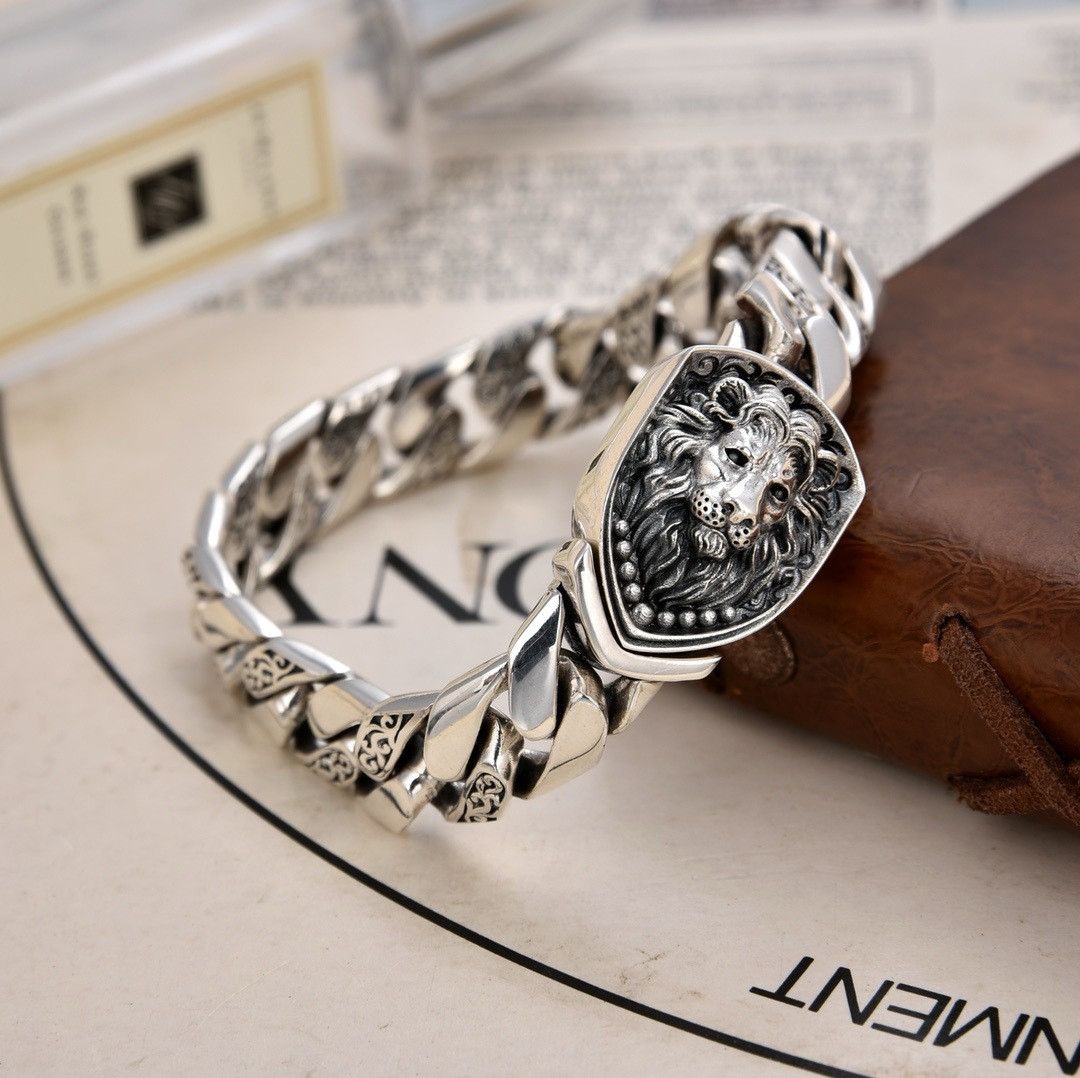 Other 20cm Domineering Lion Cuban Chain Bracelet Size ONE SIZE - 2 Thumbnail