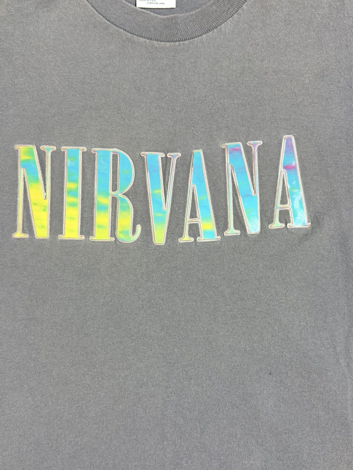 Band Tees Nirvana 90’s Vintage Iridescent Band Tee GRAIL Size US L / EU 52-54 / 3 - 1 Thumbnail
