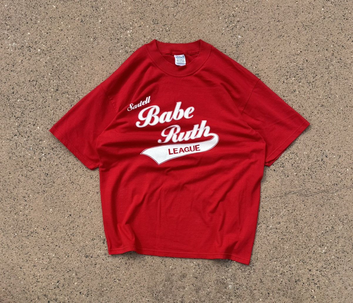 Vintage Vintage Baseball Tee "BABE RUTH League" Size US L / EU 52-54 / 3 - 1 Thumbnail