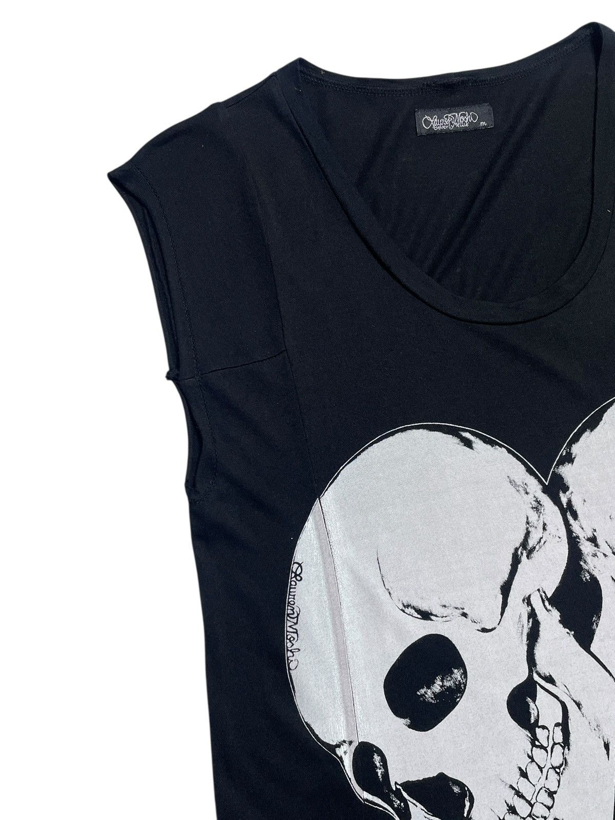 If Six Was Nine 2000’s Lauren Moshi - Skull Punk Style Top Size US M / EU 48-50 / 2 - 2 Thumbnail