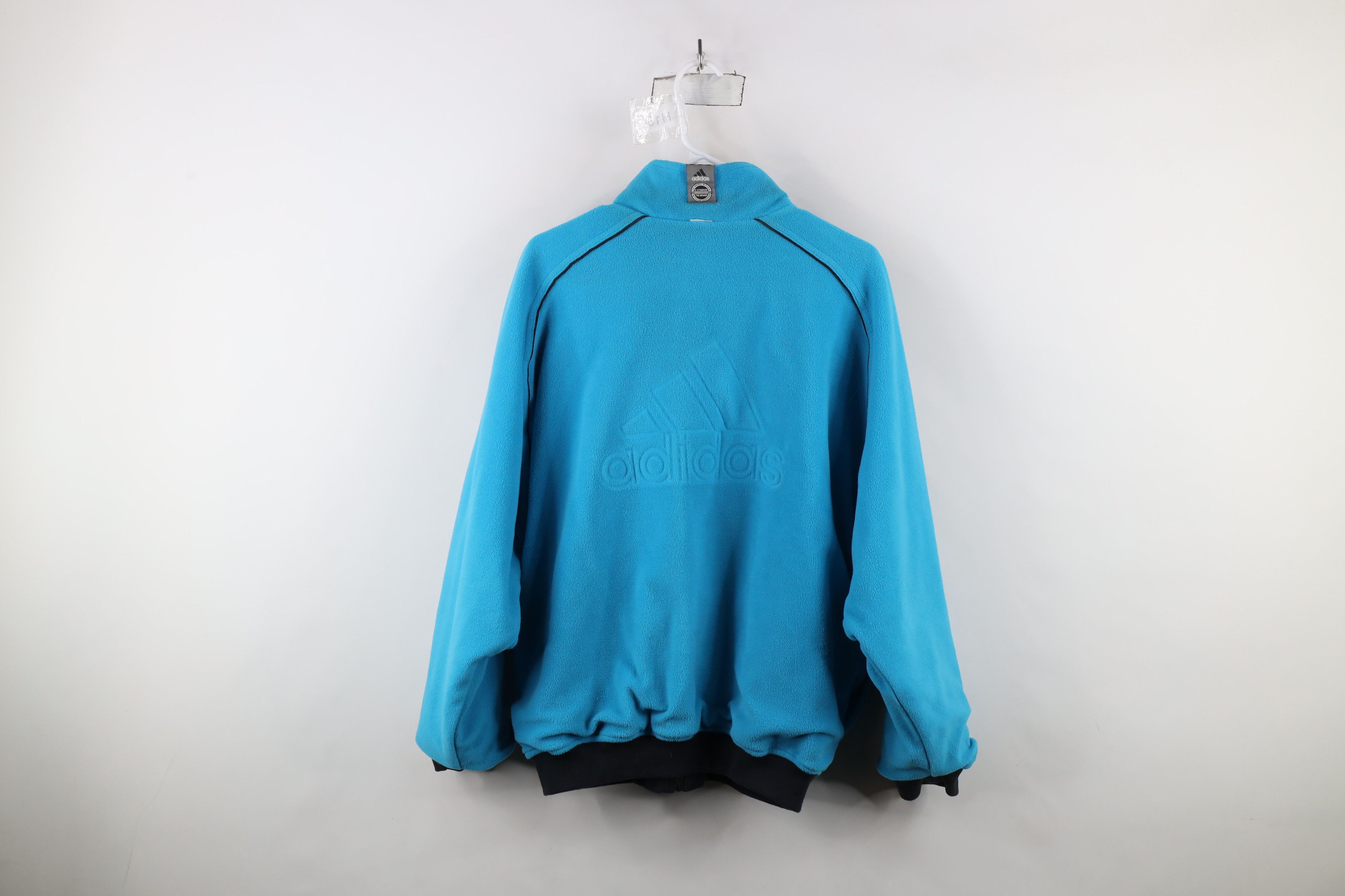 Adidas × Vintage Vintage 90s Adidas Reversible Full Zip Bomber Jacket Size US M / EU 48-50 / 2 - 18 Thumbnail