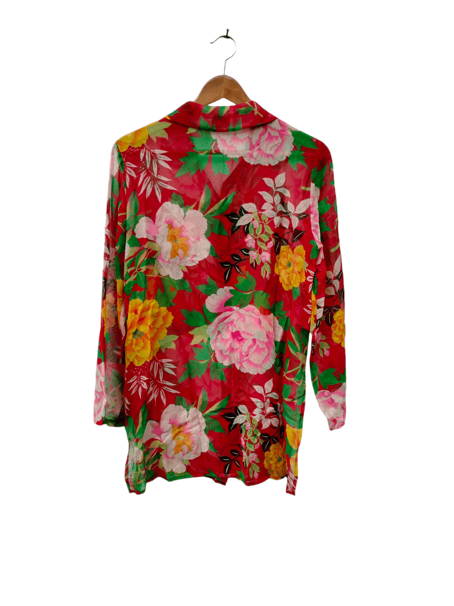 Kenzo vintage KENZO PARIS floral silk women blouses Size XS / US 0-2 / IT 36-38 - 2 Thumbnail