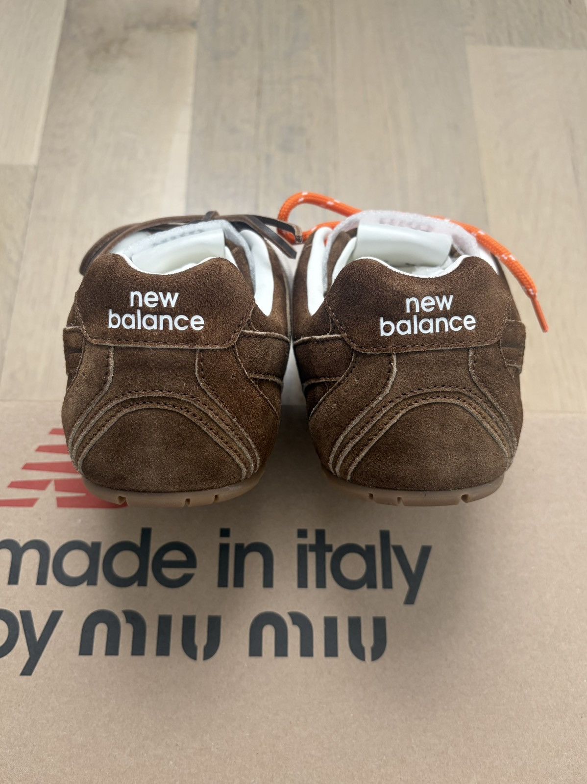 Miu Miu × New Balance New Balance X Miu Miu 530 SL Suede Sneakers Cinnamon Brown Size US 12 / IT 42 - 5 Thumbnail