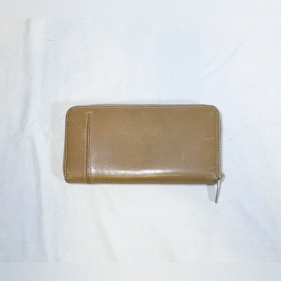 Tumi Tumi Tan Leather Zip Around Accordion Clutch Wallet Size ONE SIZE - 6 Thumbnail