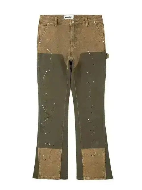 Japanese Brand Flared Stack Denim Jeans Size US 32 / EU 48 - 3 Thumbnail