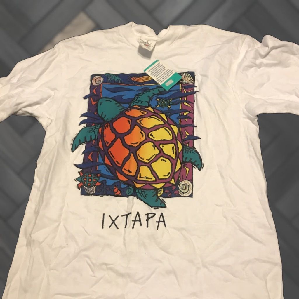 Vintage VINTAGE 90s Koko Tok Ixtapa T Shirt M White Mens Size US M / EU 48-50 / 2 - 1 Thumbnail