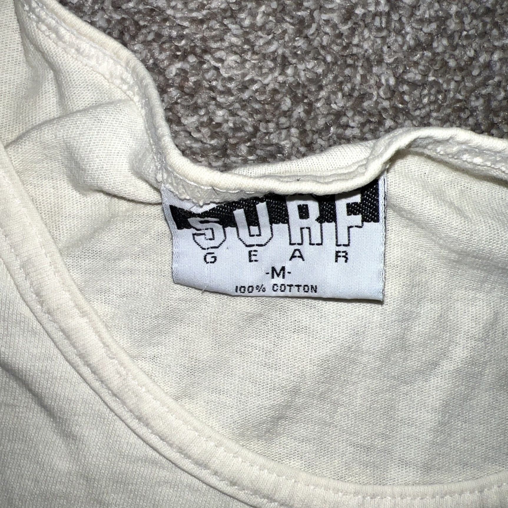 Vintage VINTAGE Surf Gear Muscle Shirt Mens Size M Beige 1980s T-Shirt Mens Size US M / EU 48-50 / 2 - 3 Thumbnail
