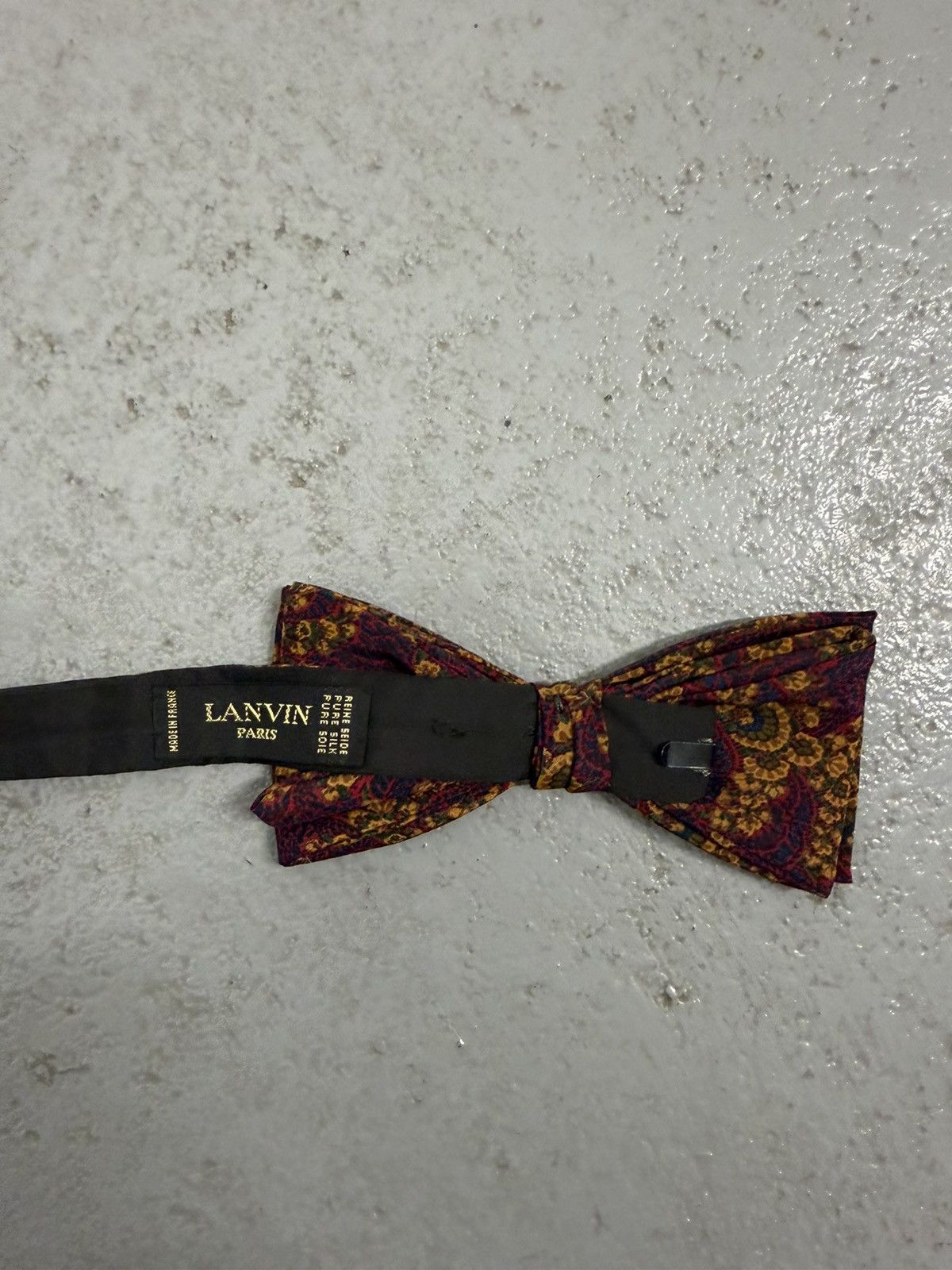 Lanvin Vintage Lanvin Silk Bow Tie Size ONE SIZE - 6 Thumbnail