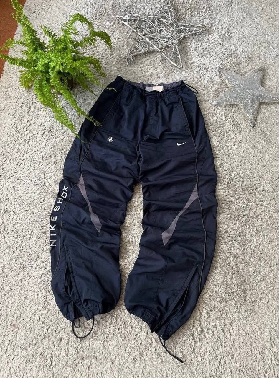 00s Nike Shox Vintage Drill Big Logo Nylon Pants Rare
