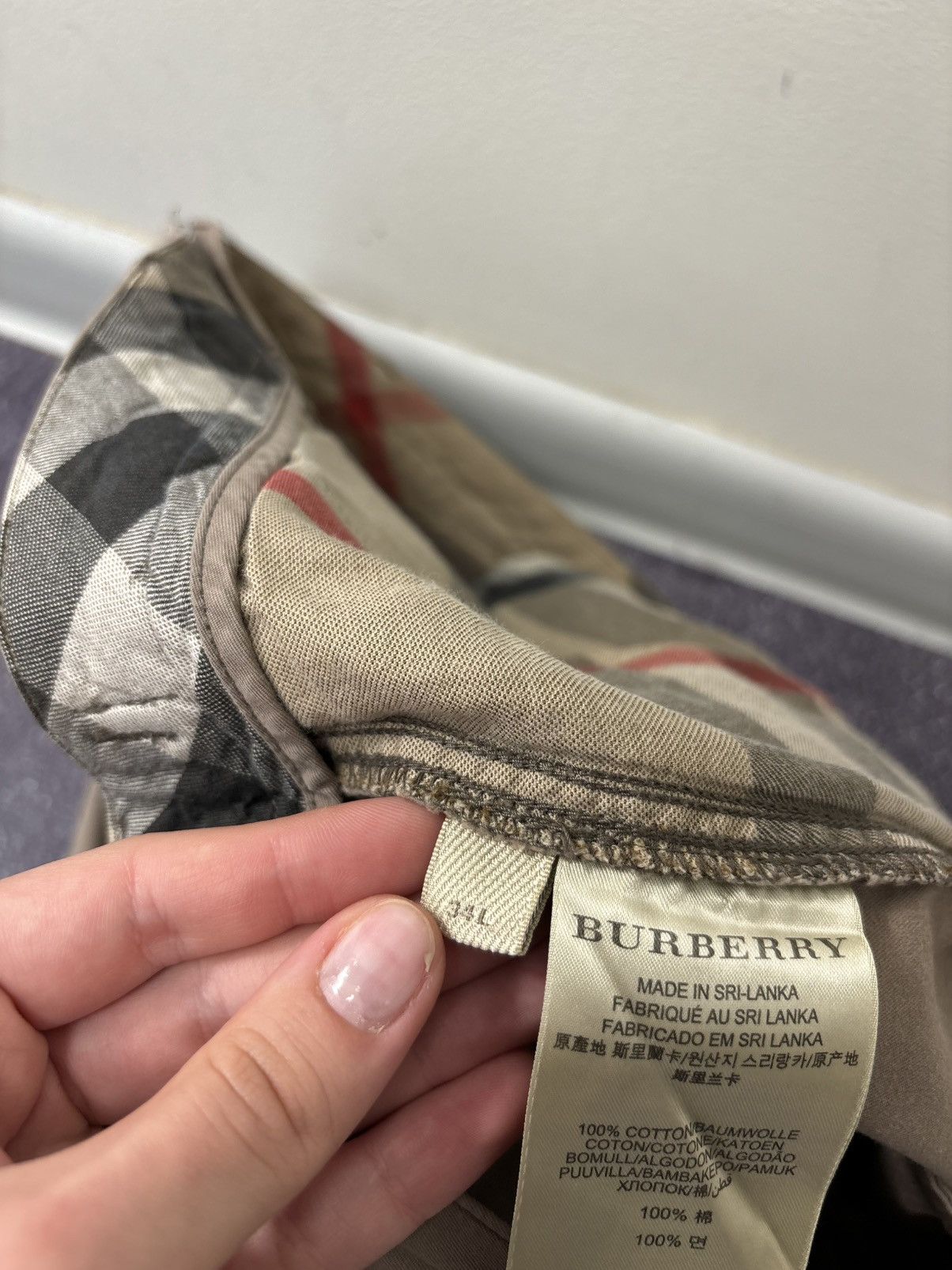 Burberry Burberry Brit Women’s Beige Straight Fit Luxury Chino Pants Size 34" / US 12 / IT 48 - 13 Thumbnail