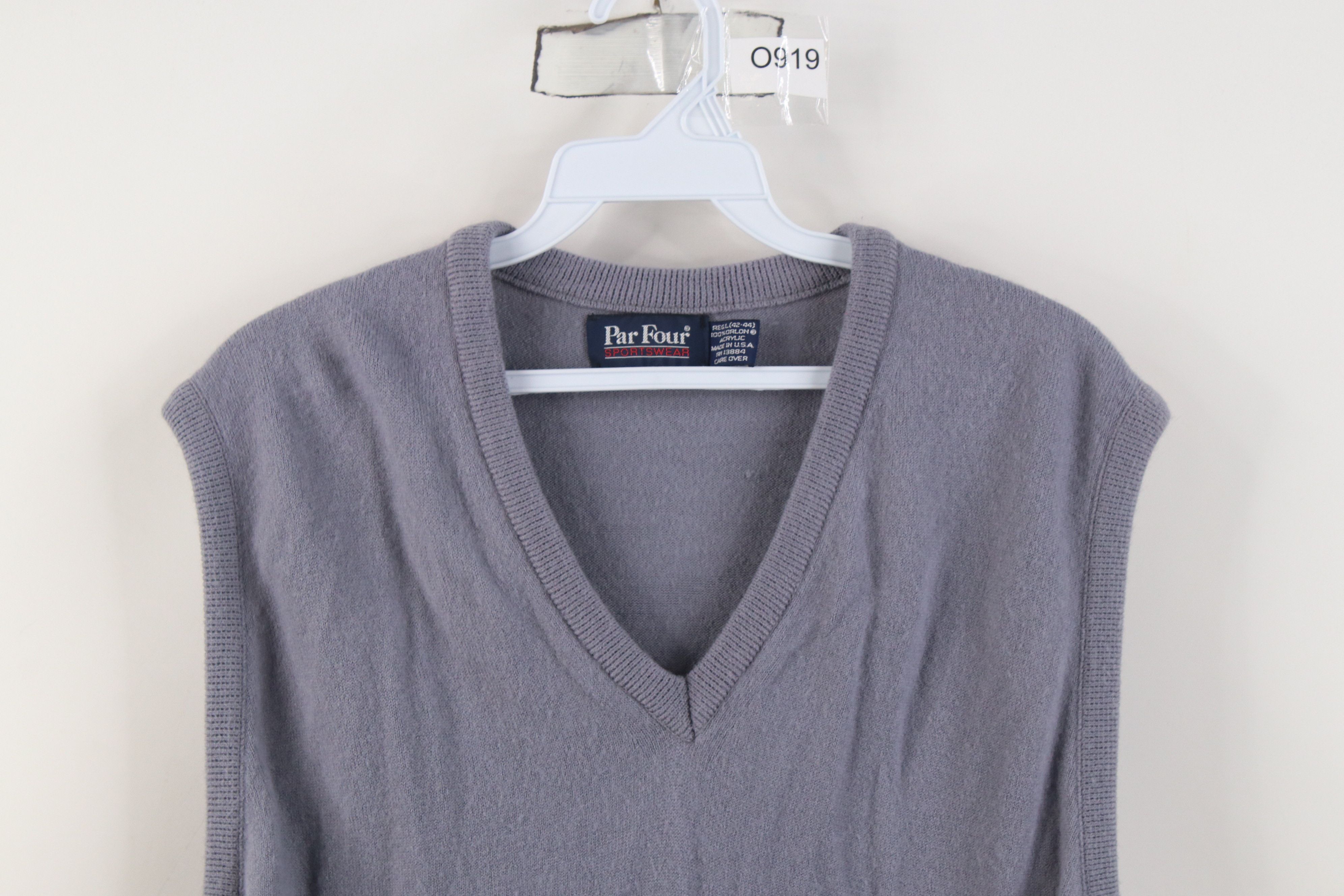 Vintage Vintage 70s Streetwear Soft Knit Sweater Vest Steel Blue USA Size L / US 10 / IT 46 - 2 Thumbnail
