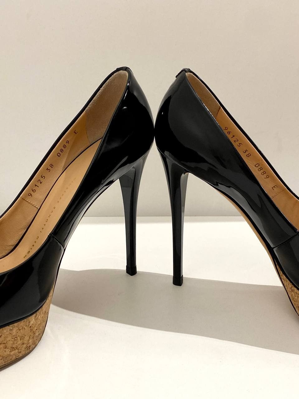 Giuseppe Zanotti Giuseppe Zanotti Pumps Black Patent Leather High Heels Size US 8 / IT 38 - 7 Thumbnail