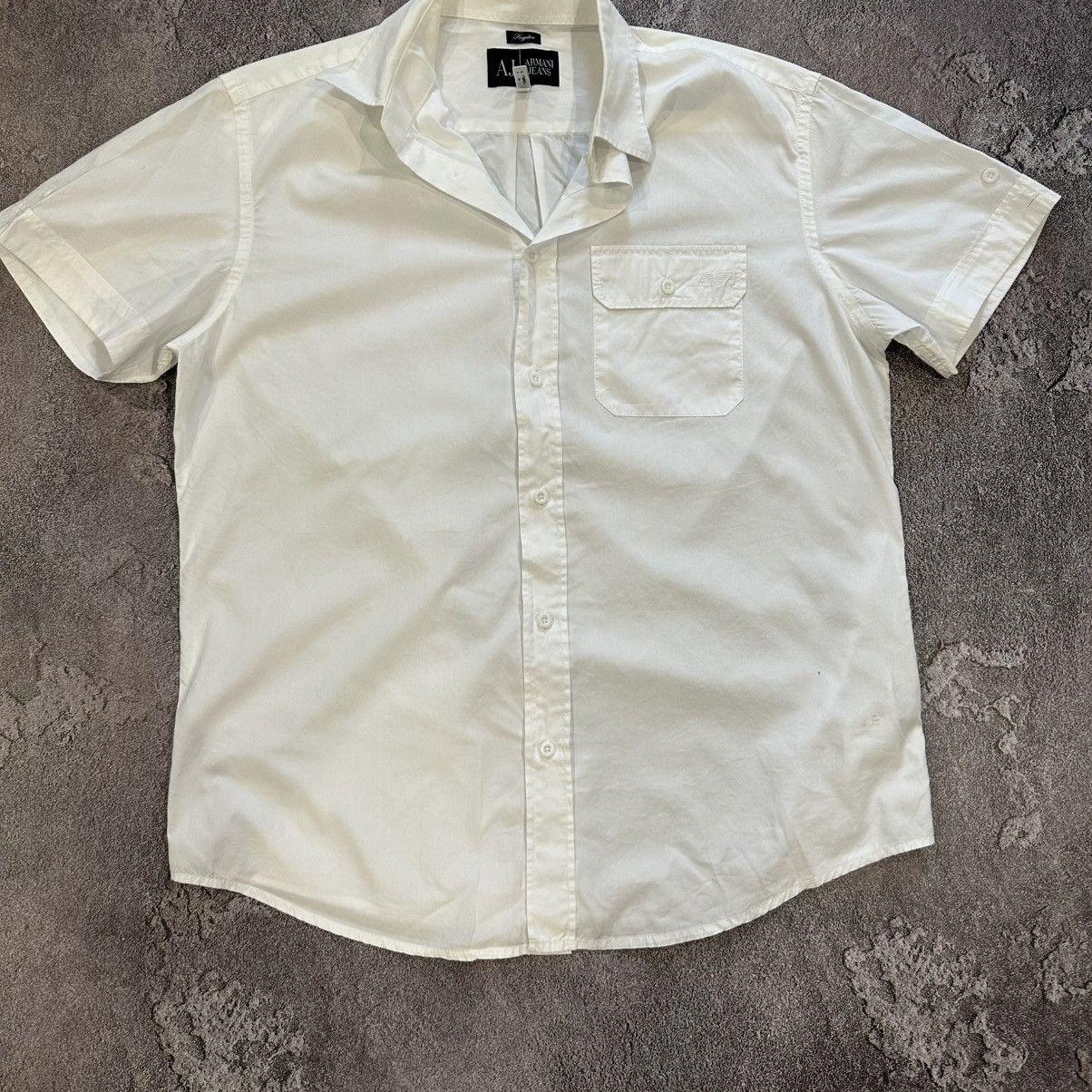Armani Armani Jeans Short Sleeve Shirt Size M-L Size US M / EU 48-50 / 2 - 3 Thumbnail