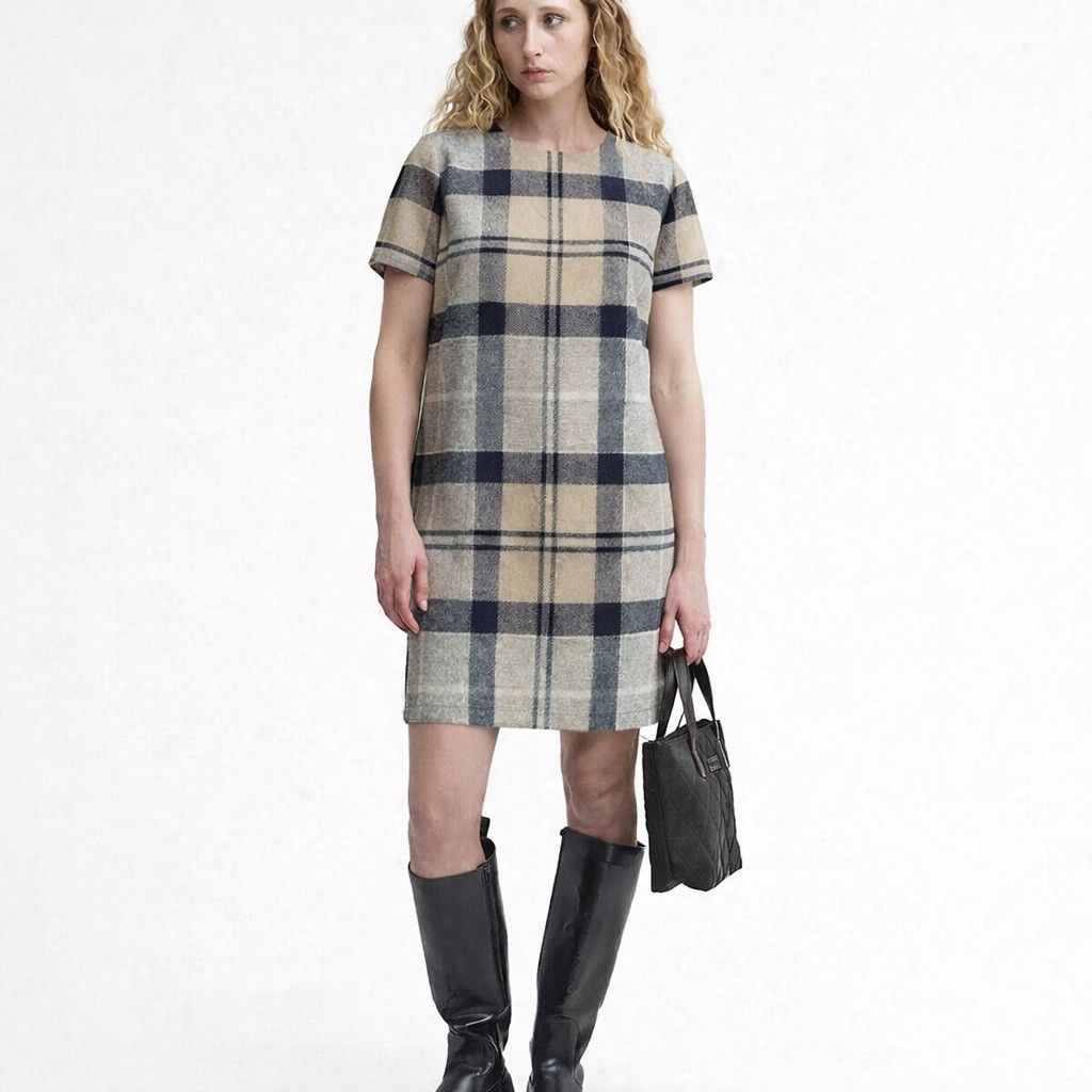 Barbour Barbour Womens Dee Tartan Dress Wool Check Short Sleeve Size M / US 6-8 / IT 42-44 - 1 Thumbnail