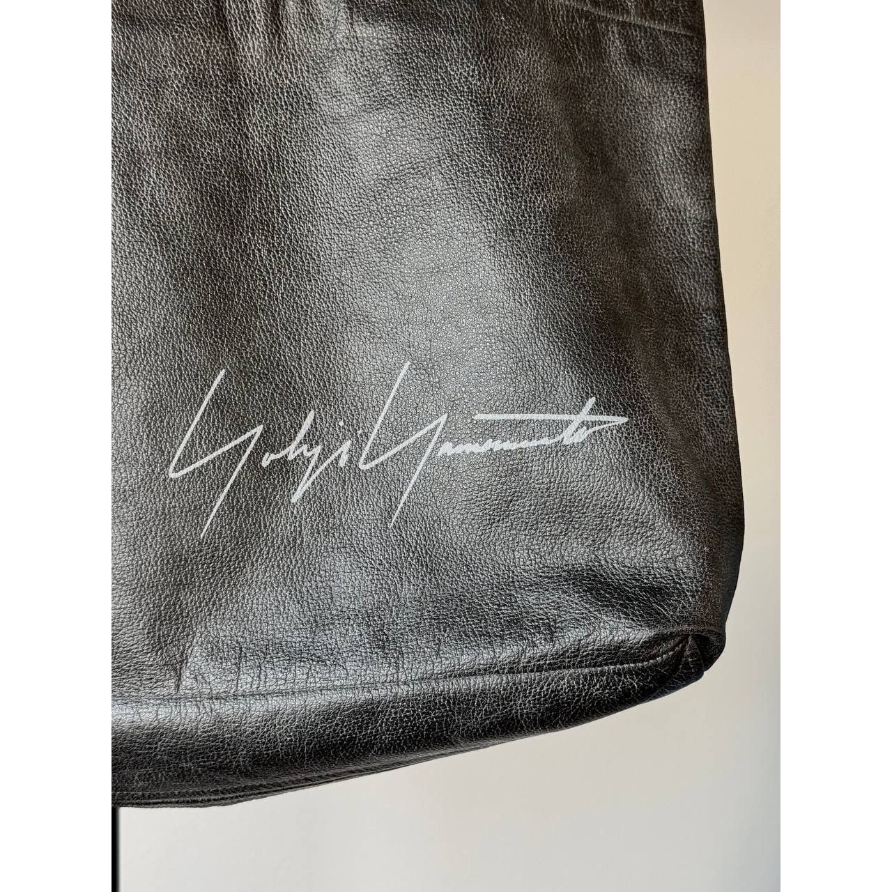 Yohji Yamamoto Yohji Yamamoto Tote Cow Leather Logo Bag | Grailed