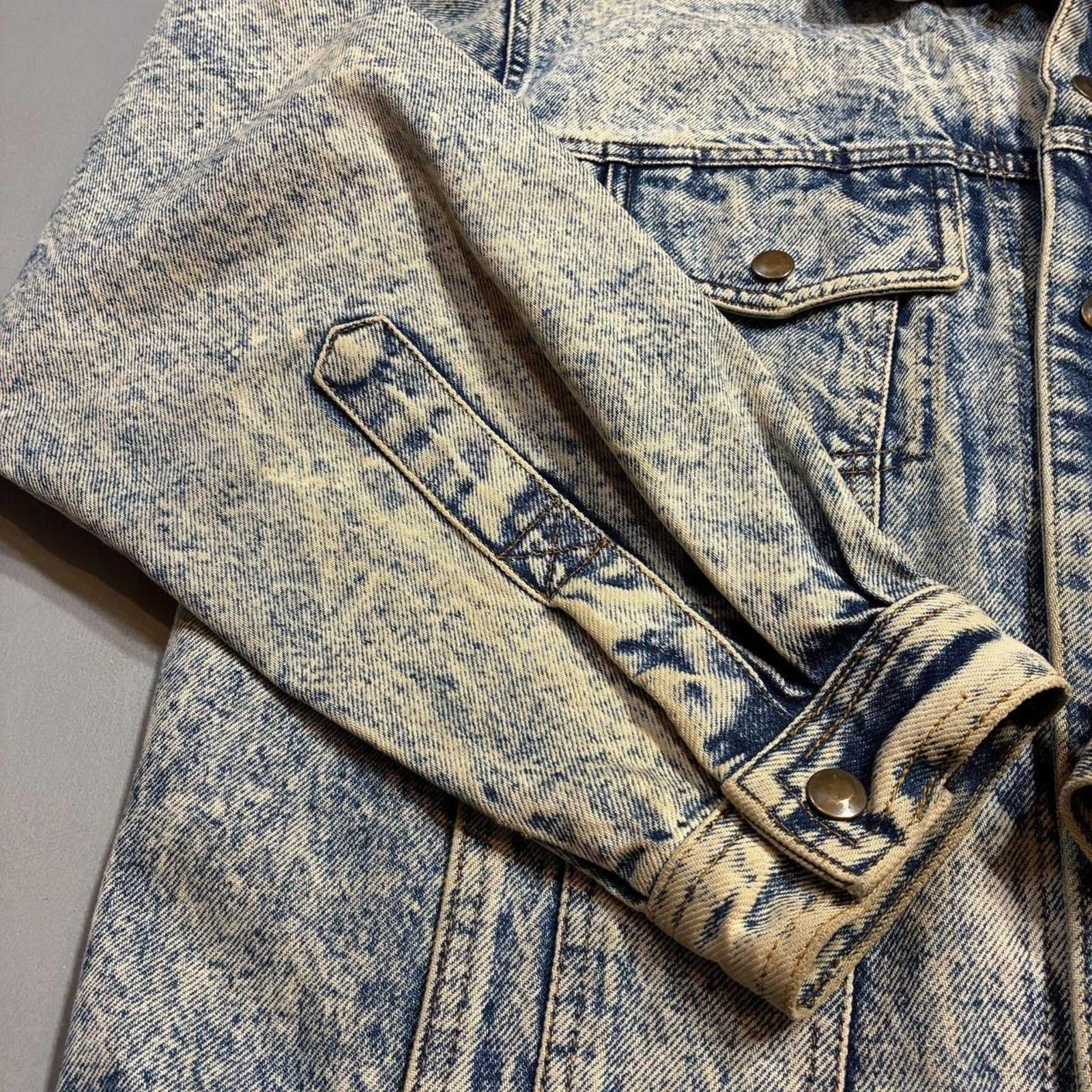 Other Vintage 80s Acid Wash Denim Trucker Jacket Made in Brazil Size US M / EU 48-50 / 2 - 5 Thumbnail