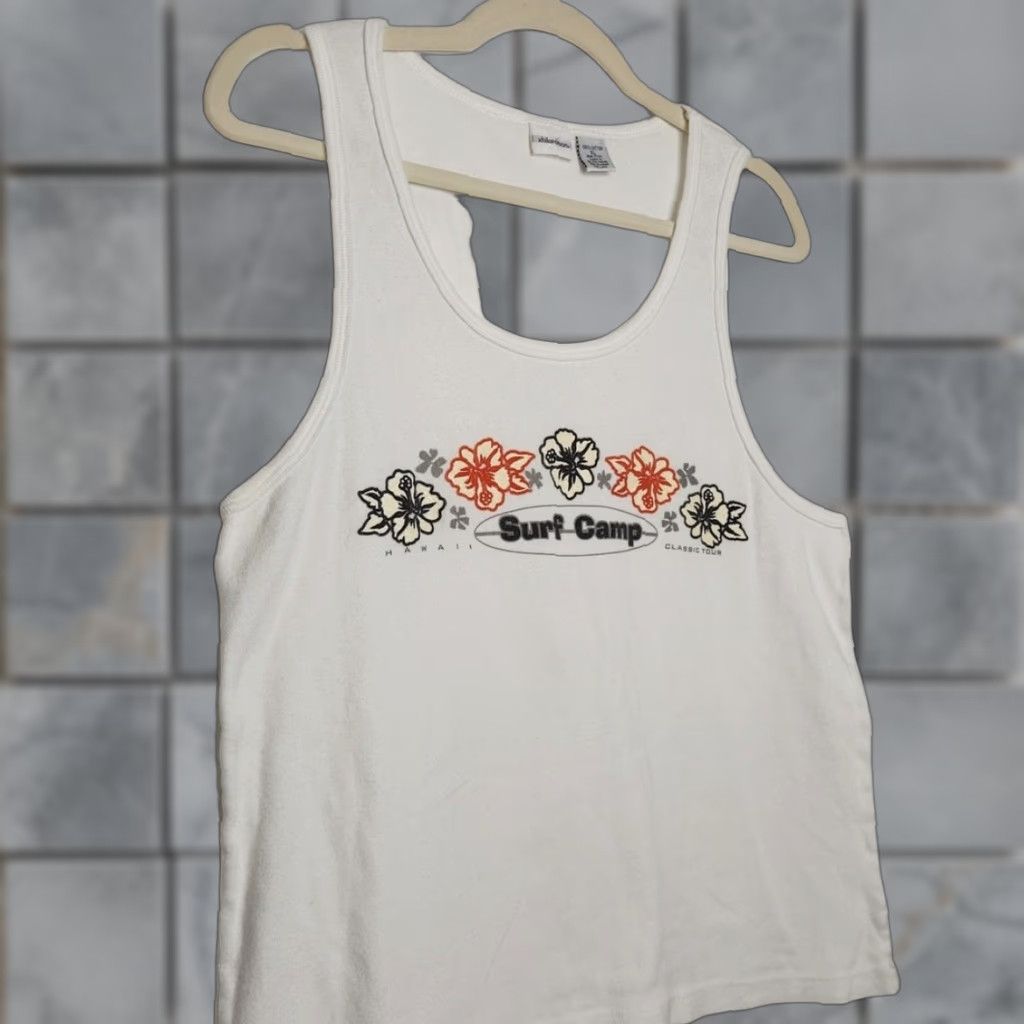 Vintage Vintage Xhilaration 90s White XL Tank Top Surf Surfer Aloha Hawaii User: Vintage Xhilaration 90s White XL Tank Top Surf Surfer Aloha Hawaii Size XL / US 12-14 / IT 48-50 - 1 Thumbnail