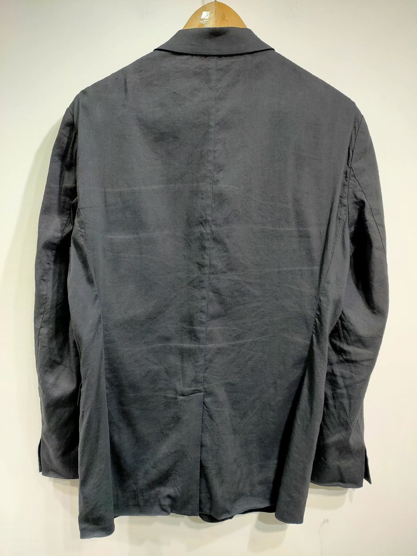 Theory Theory Men's Black Linen Blazer K29 Size US M / EU 48-50 / 2 - 2 Thumbnail