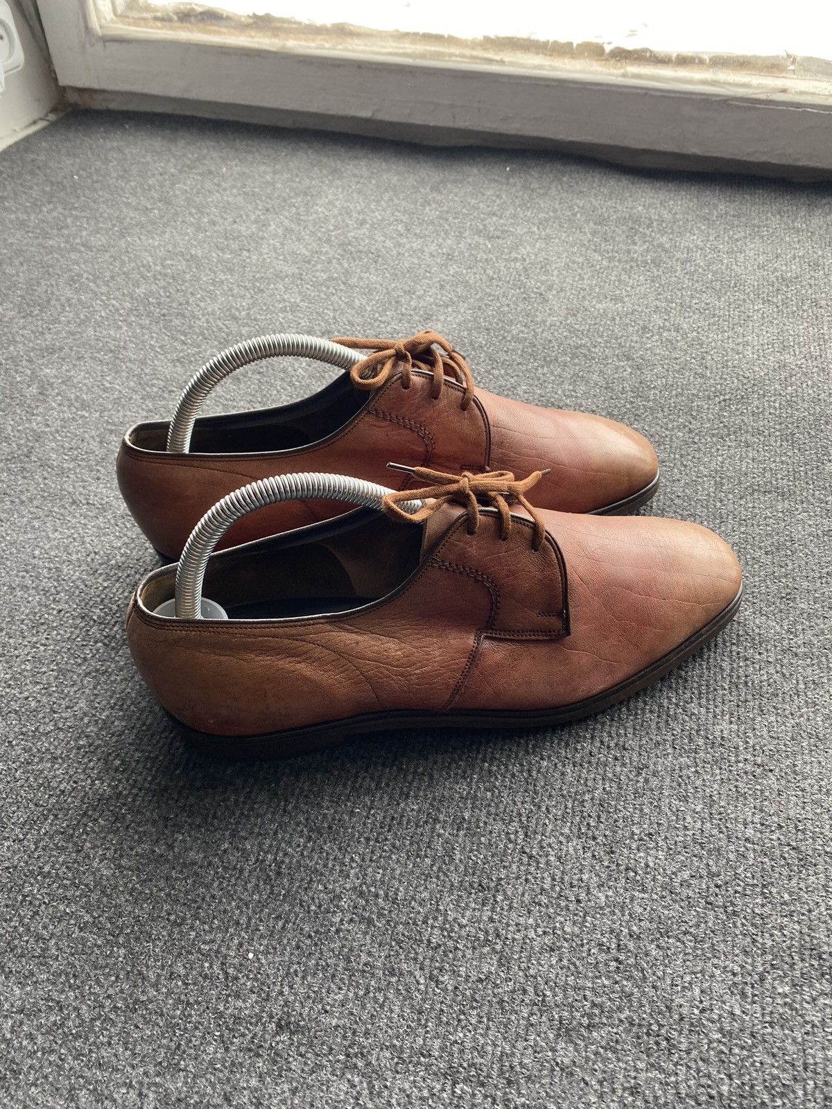 Church's 🔥Church's Vintage Brown Calf Leather Derby Shoes Handcrafted Size US 8 / EU 41 - 2 Thumbnail