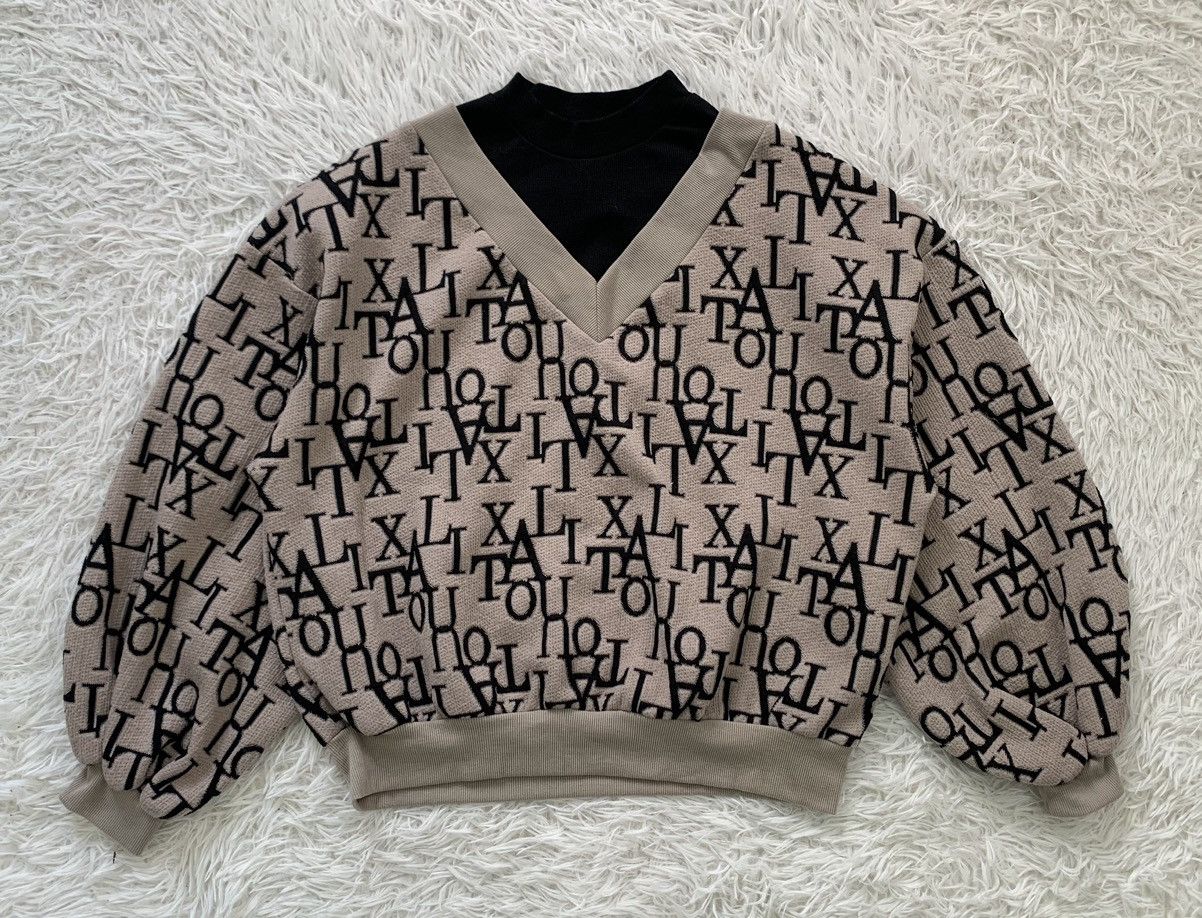Art Comes First Nice Letters Art Pullover Sweater By Lutique Size L / US 10 / IT 46 - 1 Thumbnail