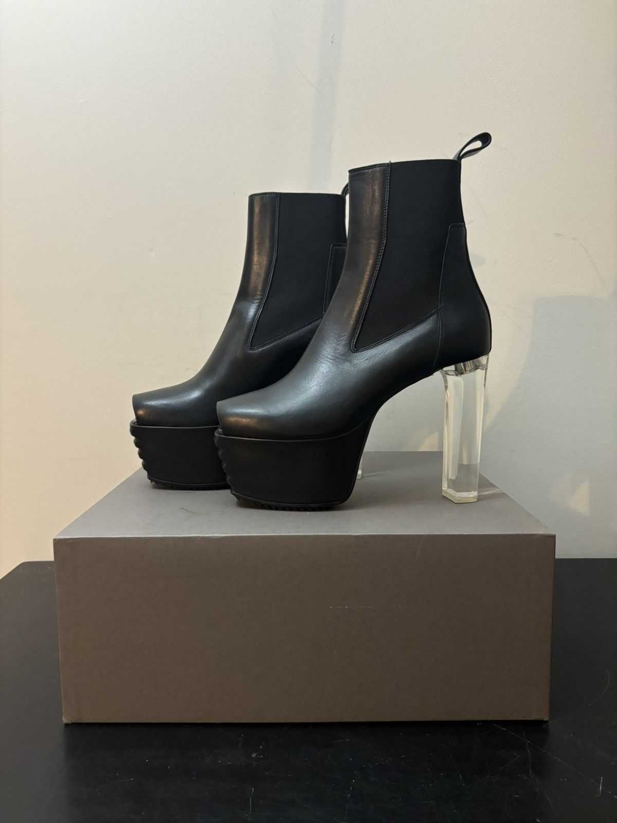 Rick Owens FW20 PERFORMA SILVER GRILL KISS HEELS | Grailed