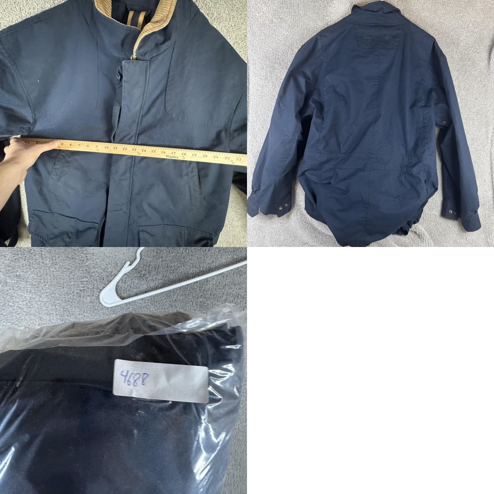 Brooks Brothers Brooks Brothers Coat Mens 2XL Blue Beretta Canvas Field Parka Full Zip Lined Size US XXL / EU 58 / 5 - 9 Thumbnail