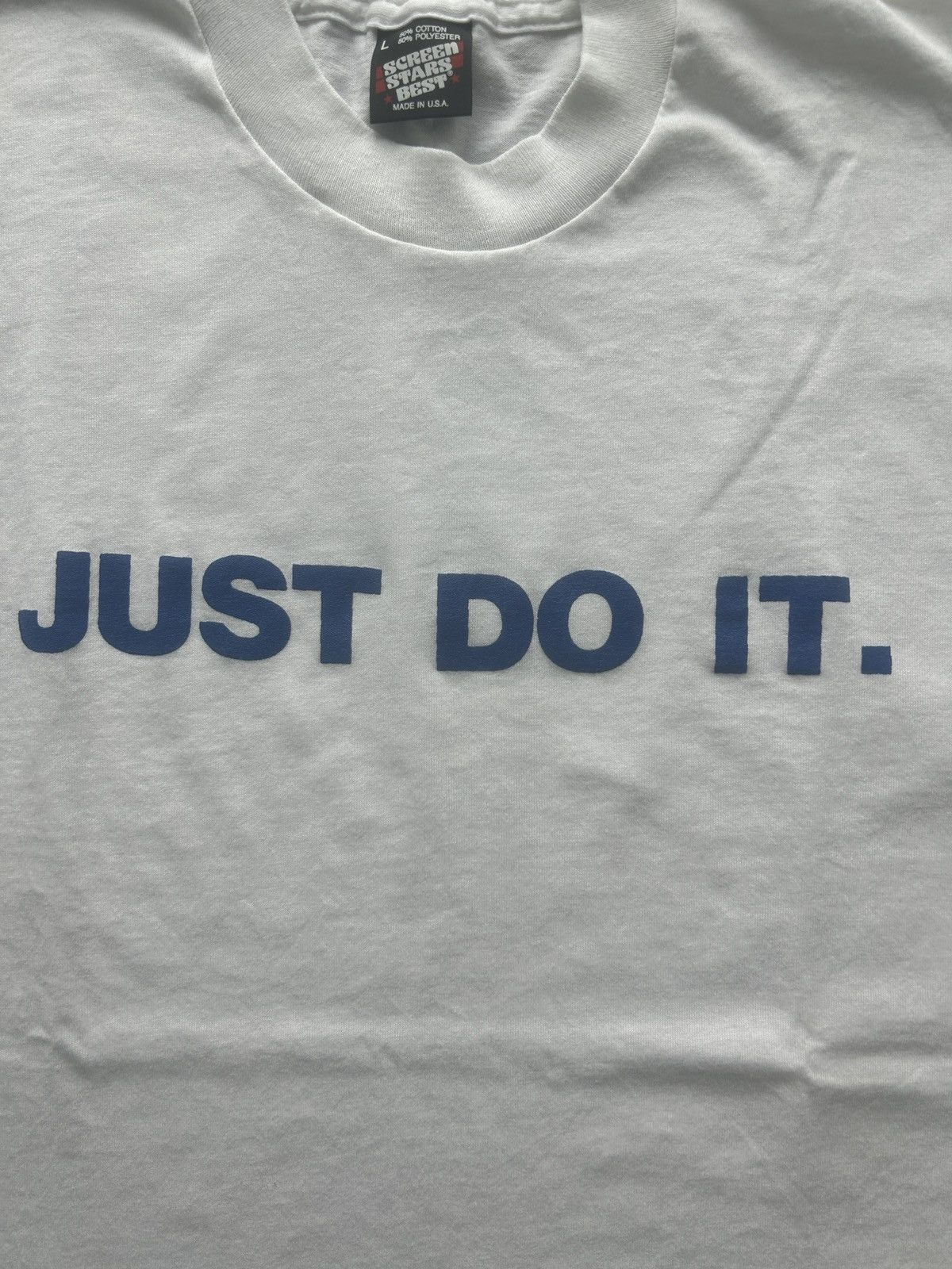 4GSELLER × Unsound Rags × Vintage Vintage 90s Screen Stars Just Do It Tee Size US L / EU 52-54 / 3 - 3 Thumbnail