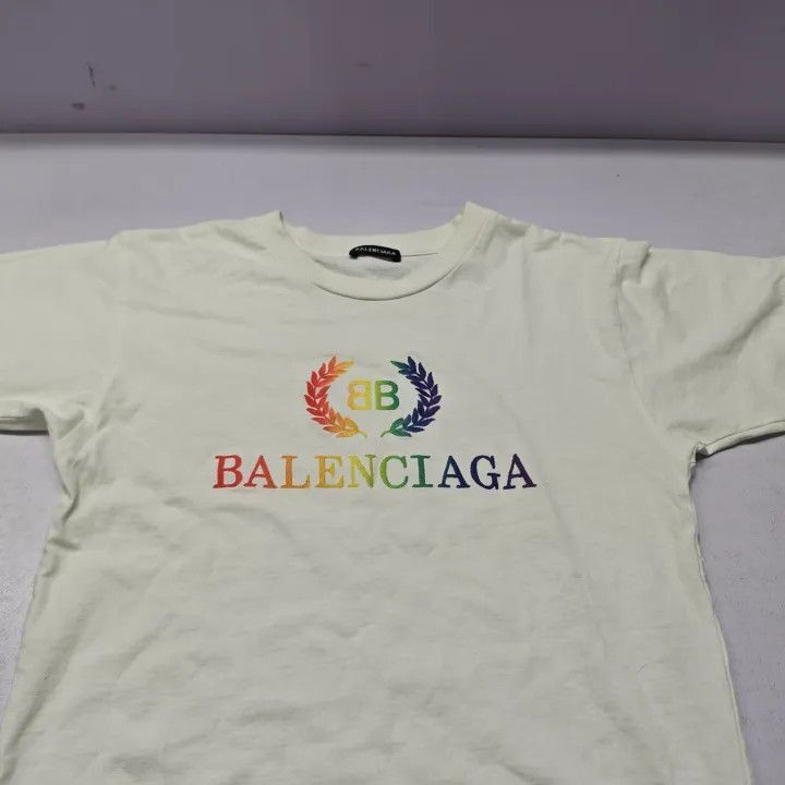 Other Balenciaga Balenciaga Rainbow Logo Short Sleeve TShirt -25 Size US M / EU 48-50 / 2 - 5 Thumbnail