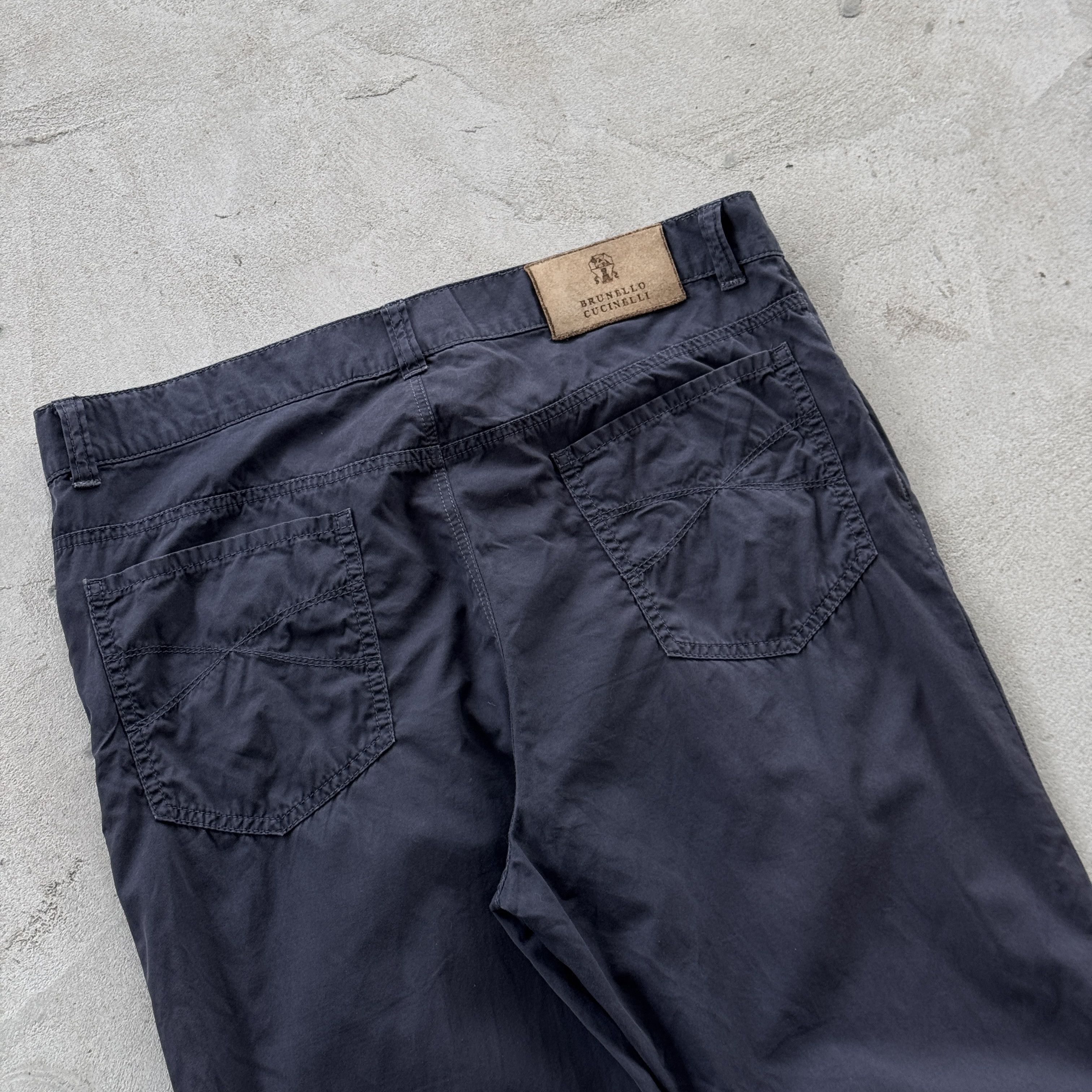 Brunello Cucinelli Vintage Brunello Cucinelli Cotton Chino Pants Trousers Size US 36 / EU 52 - 4 Thumbnail
