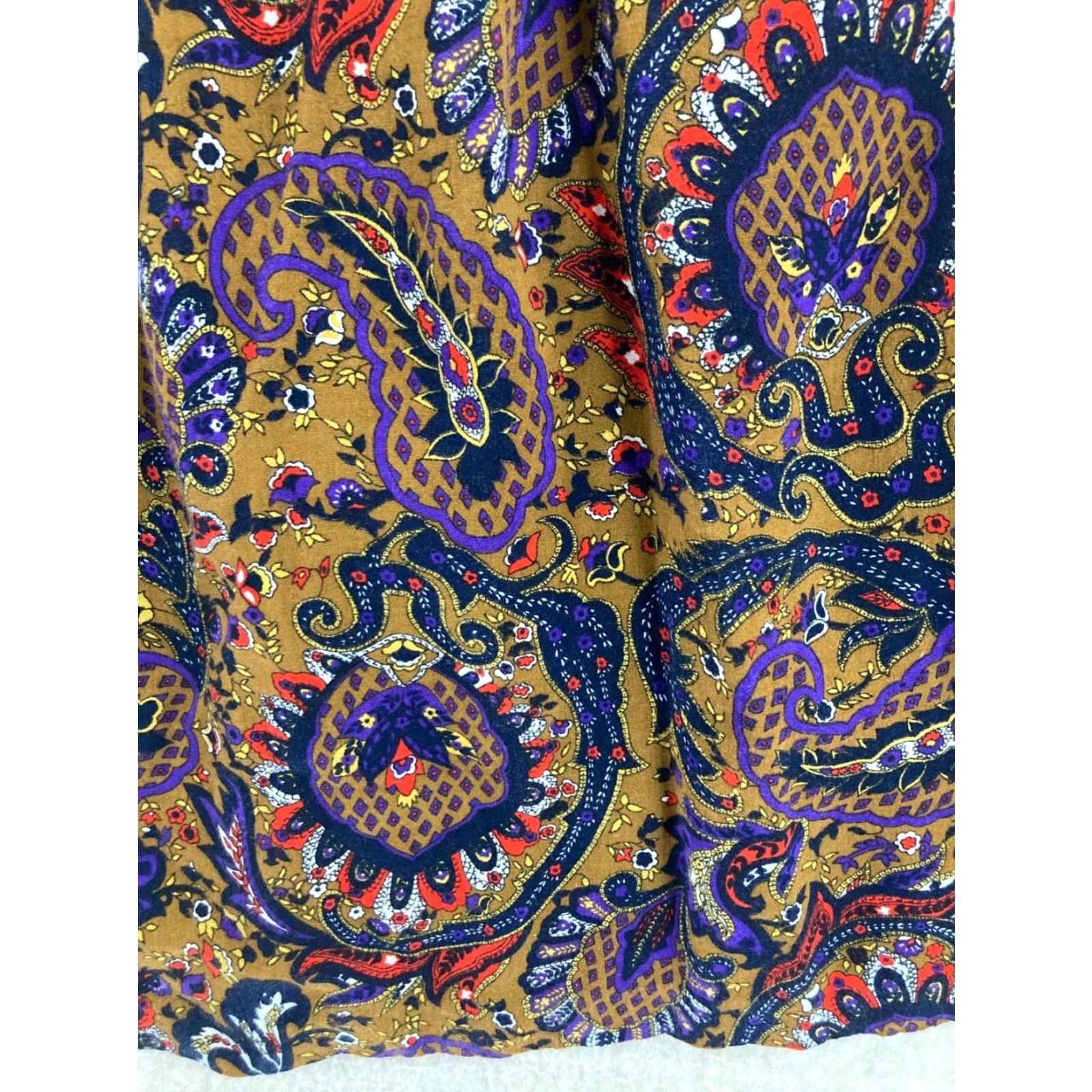 Melissa Melissa Harper Womens 14 Paisley Vintage Rayon Skirt Size 36" / US 14 / IT 50 - 4 Thumbnail
