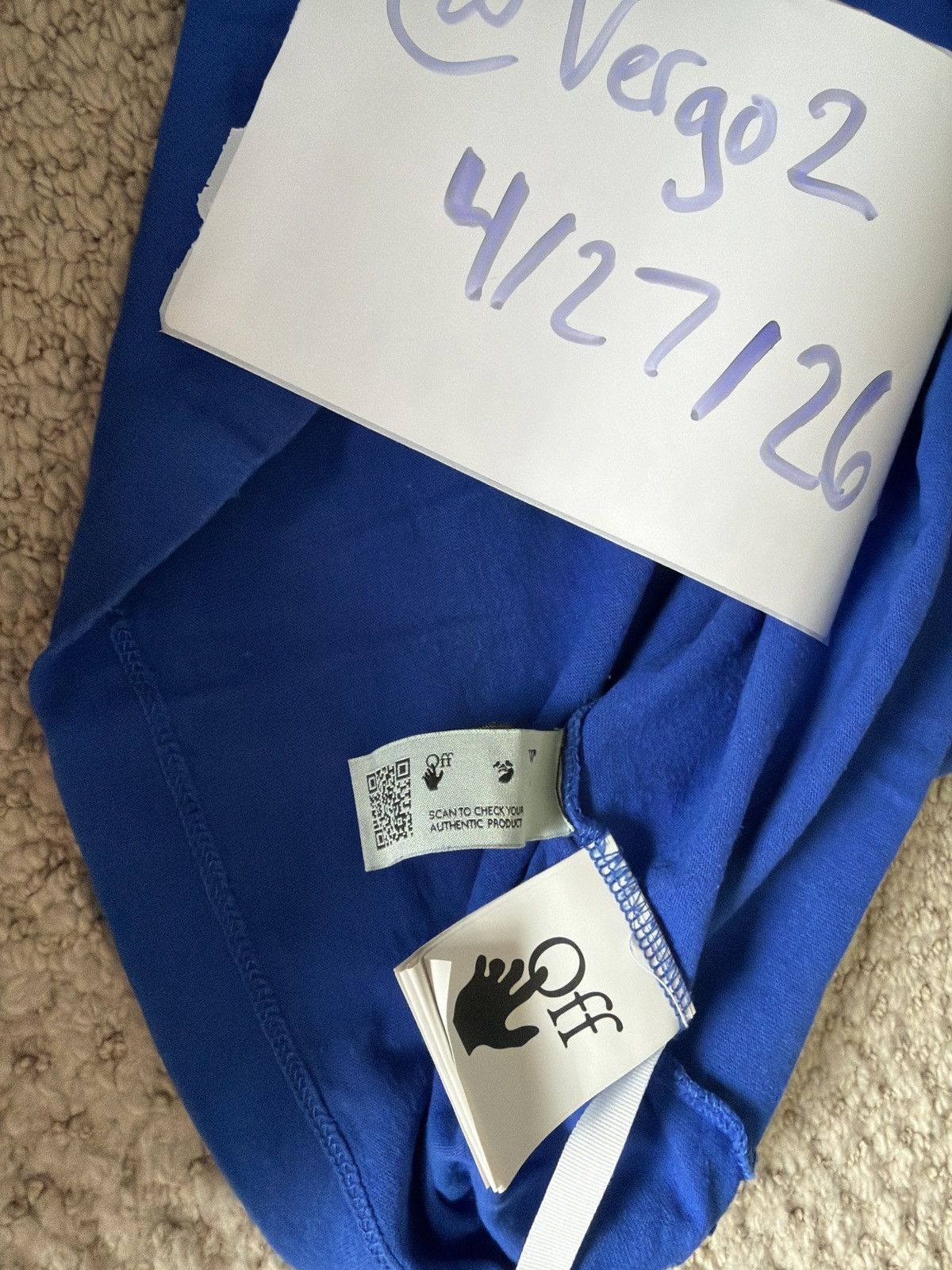 Off-White Off White “Cut Here” Tee Size US M / EU 48-50 / 2 - 8 Thumbnail