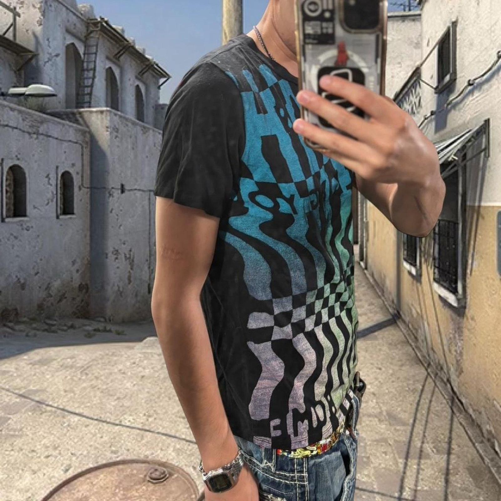 Other Black and blue checkerboard pattern shirt Size US S / EU 44-46 / 1 - 2 Thumbnail