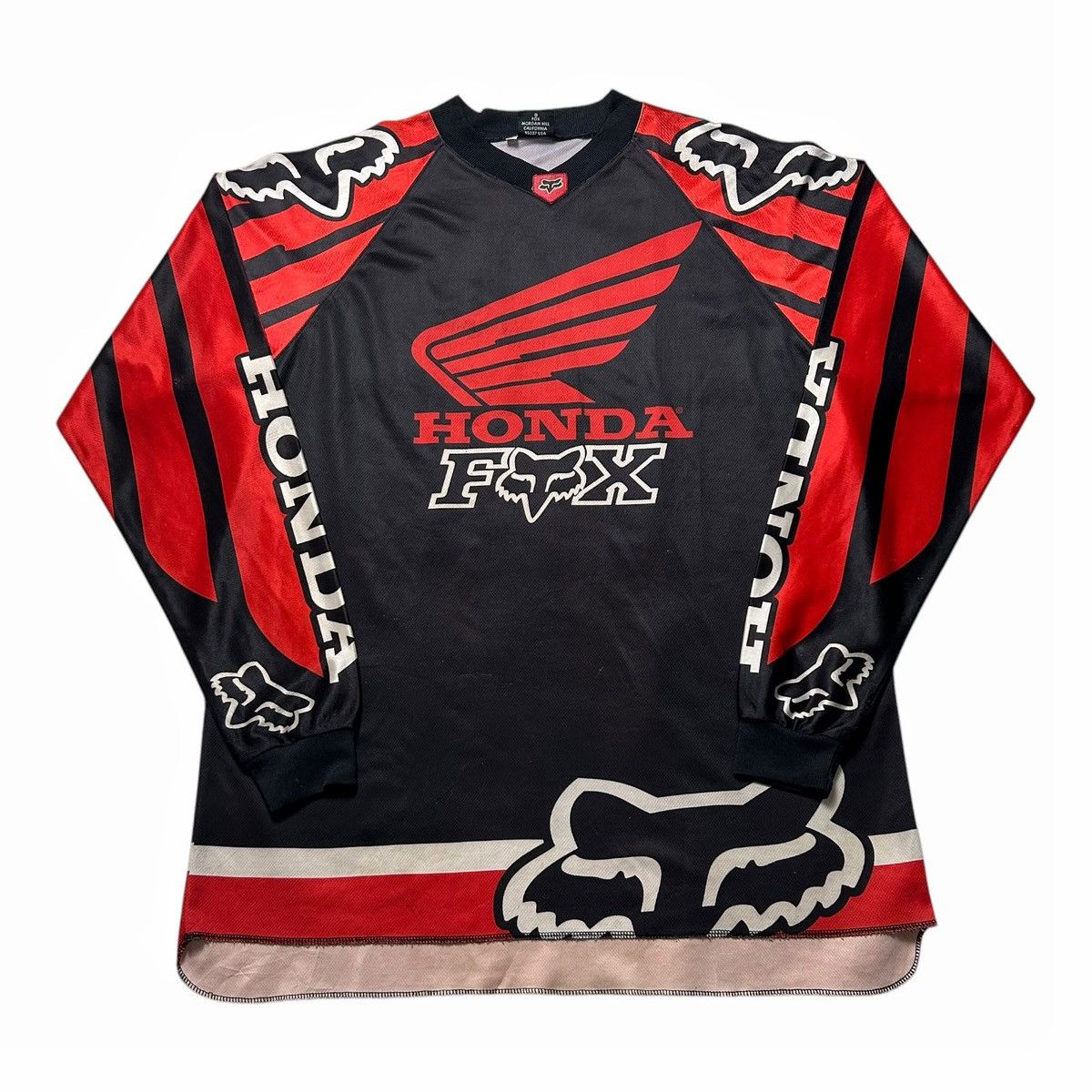 Fox Racing × Gear for Sports × Vintage Vintage 1998 Honda Fox Racing Jersey Ezra Lusk Motocross Size US L / EU 52-54 / 3 - 1 Thumbnail