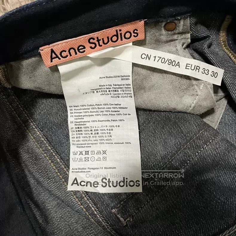 Acne Studios Acne Studios 2021m darkside 24aw washed black distressed m Size US 33 - 3 Thumbnail