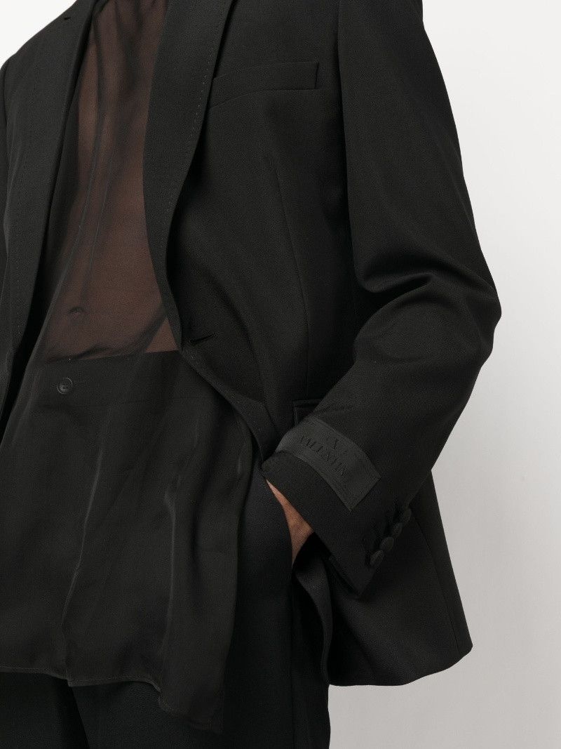 Valentino o1y0525 Blazer in Black Size US M / EU 48-50 / 2 - 2 Thumbnail