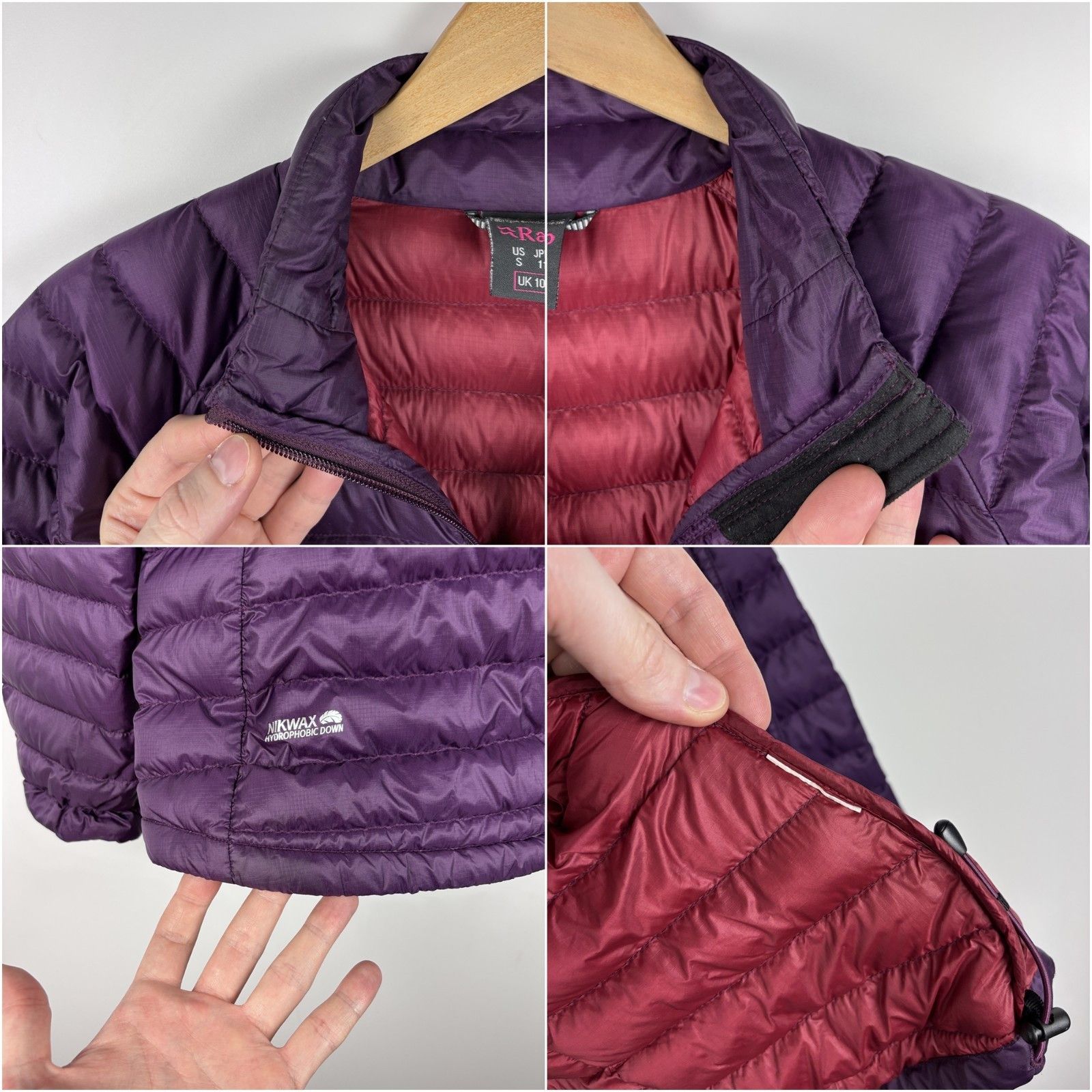 Rab Rab Nikwax Hydrophobic Quilted Down Jacket Purple Size US S Size S / US 4 / IT 40 - 7 Thumbnail