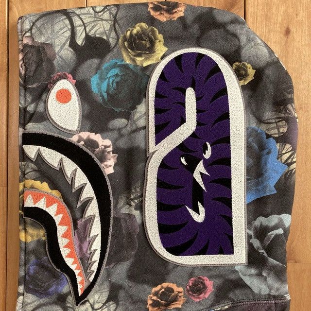Bape BAPE Floral camo shark full zip hoodie a bathing ape Size US M / EU 48-50 / 2 - 5 Thumbnail